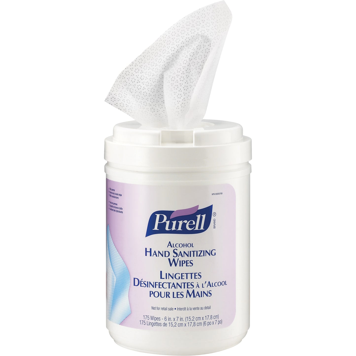 Alcohol Hand Sanitizing Wipes, Canister