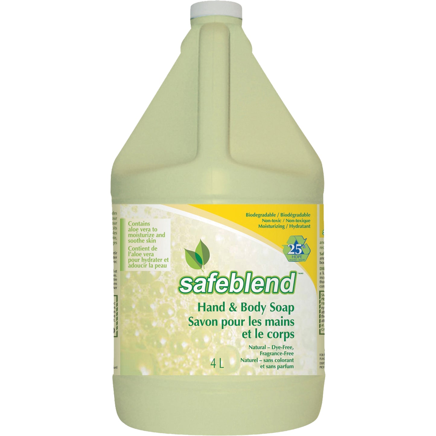 Hand & Body Soap, Liquid, 4 L, Unscented