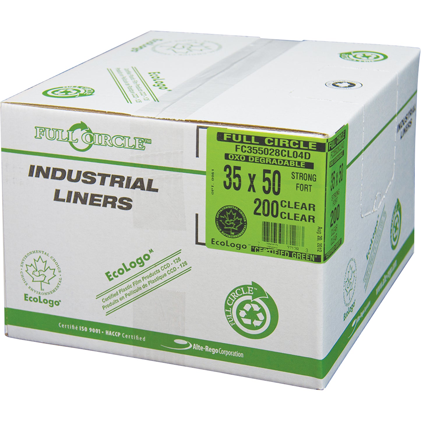 Garbage Bags, Oxo-Degradable, Strong, 36" L x 26" W, 1.1 mil Thick