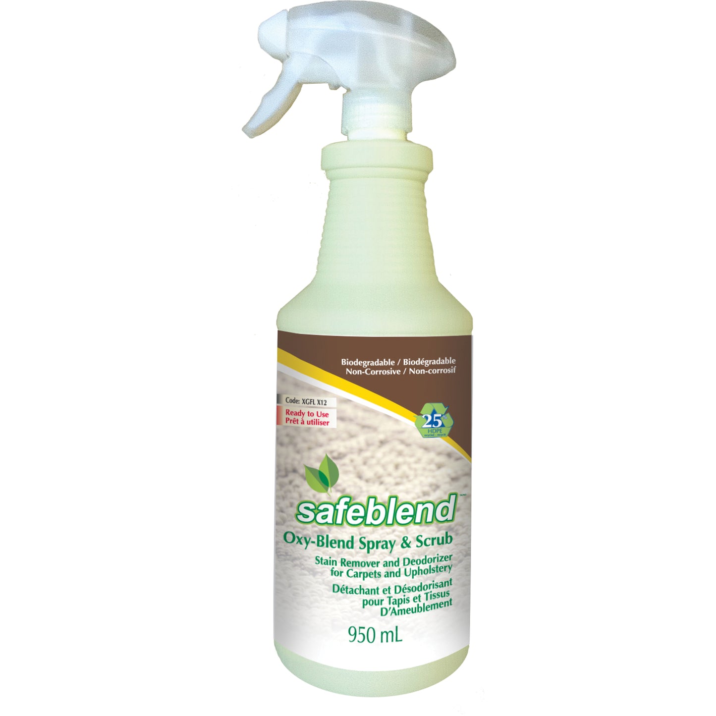 Stain Remover & Deodorizer for Carpets and Upholstery, 950 ml, Trigger Bottle