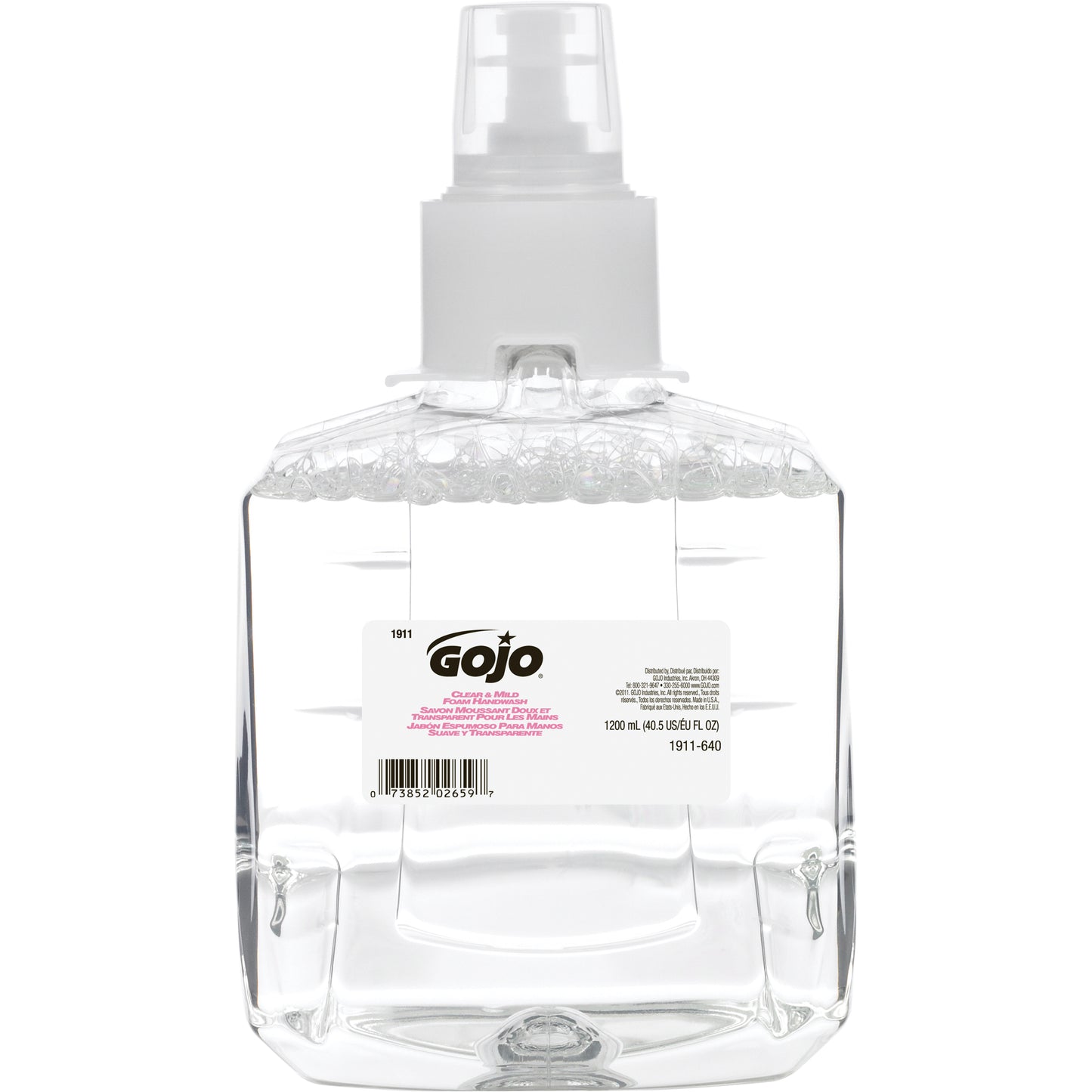 LTX-12™ Clear & Mild Hand Soap, Foam, 1.2 L, Unscented