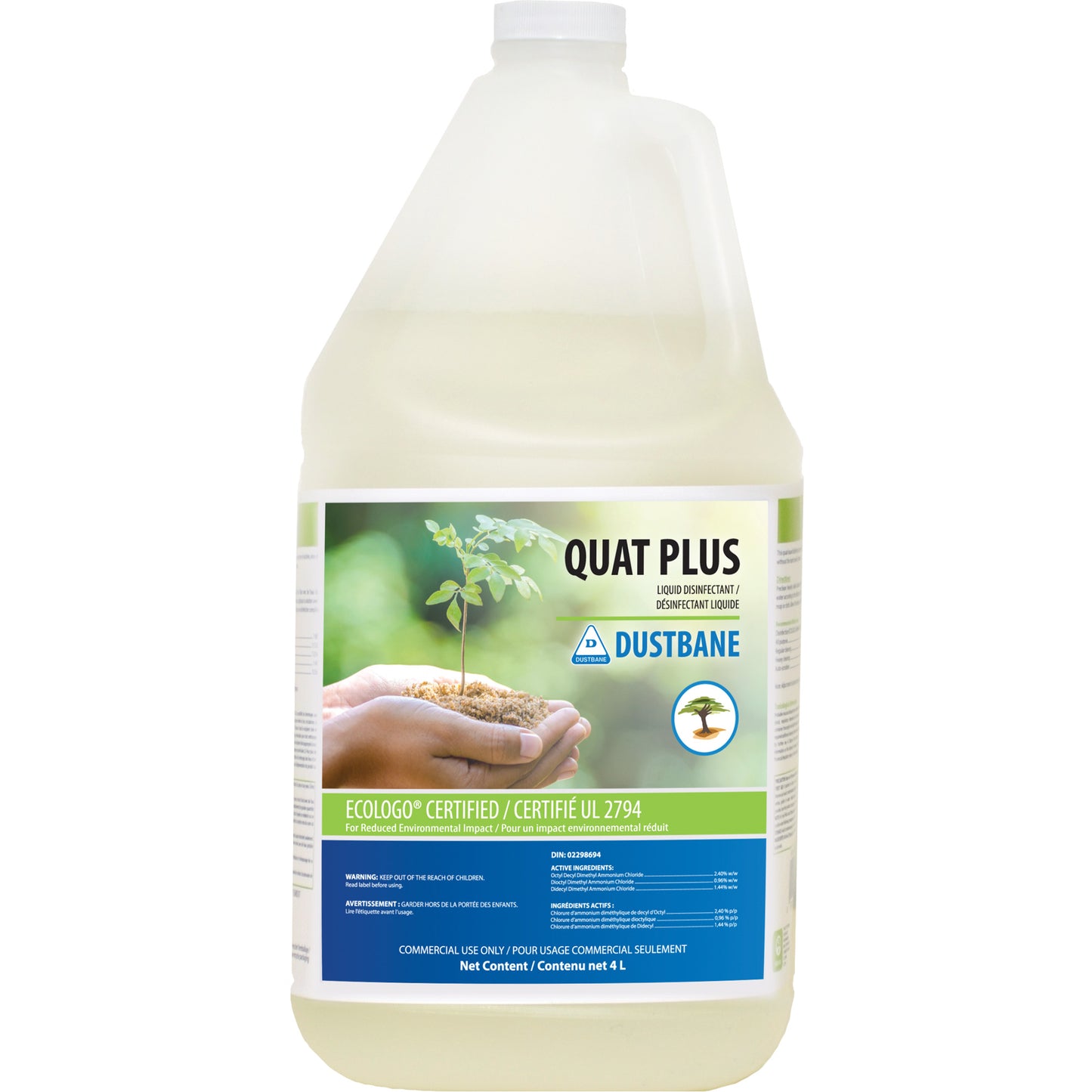 Quat Plus - Disinfectants & Cleaners, 4 L, Jug