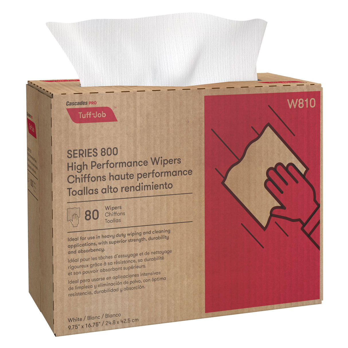 Pro Tuff-Job™ Wipers, Heavy-Duty, 9-3/4" L x 16-1/4" W