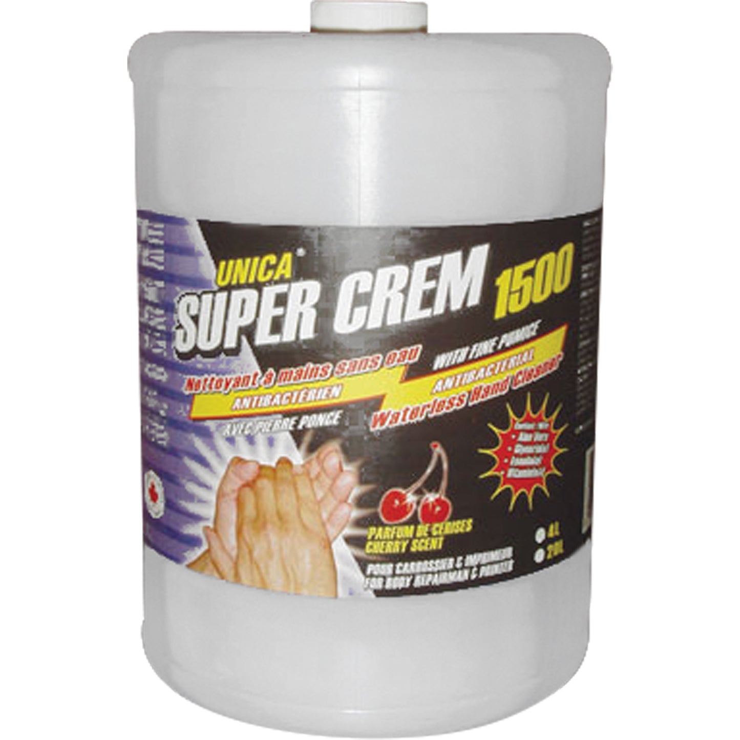 Super 1500 Waterless Hand Cleaner, Pumice, 4 L, Jug, Cherry