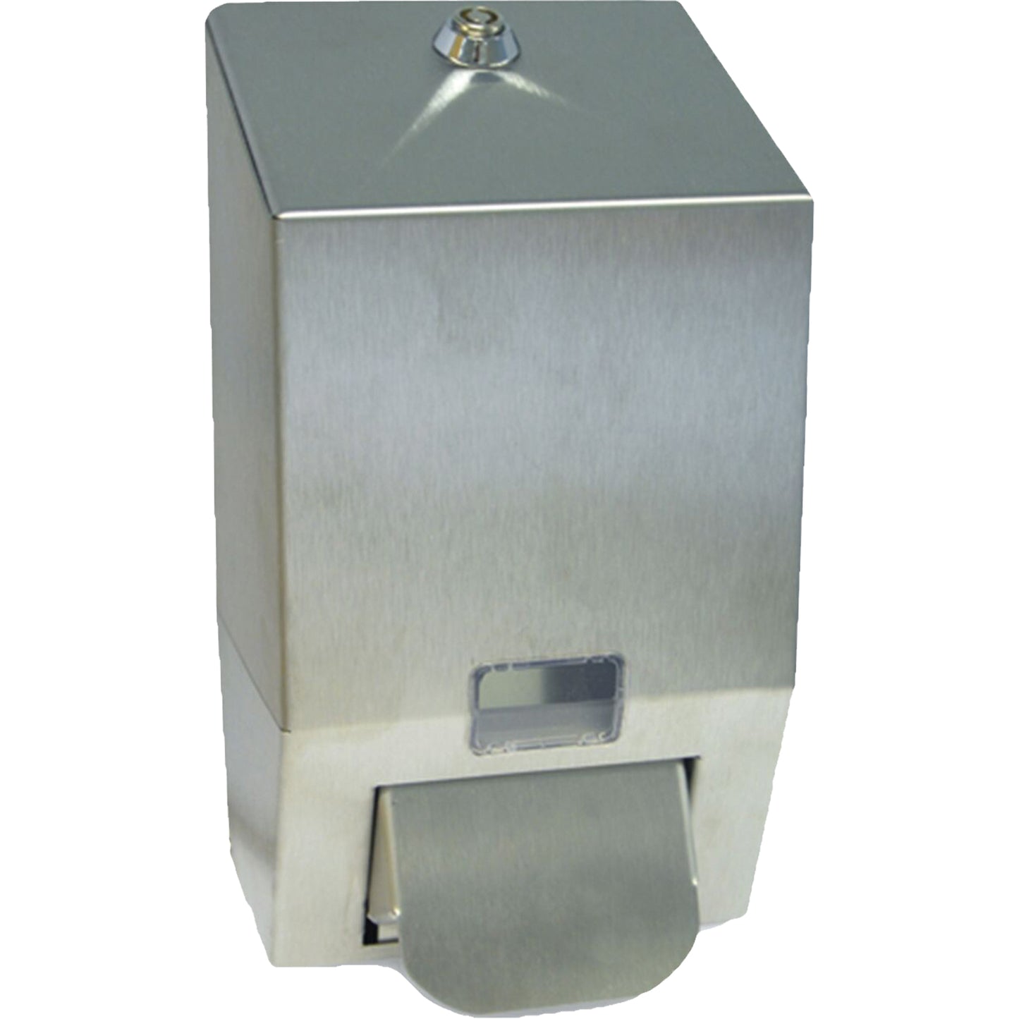 Stainless Steel Soap Dispenser, Push, 1000 ml Capacity, Cartridge Refill Format