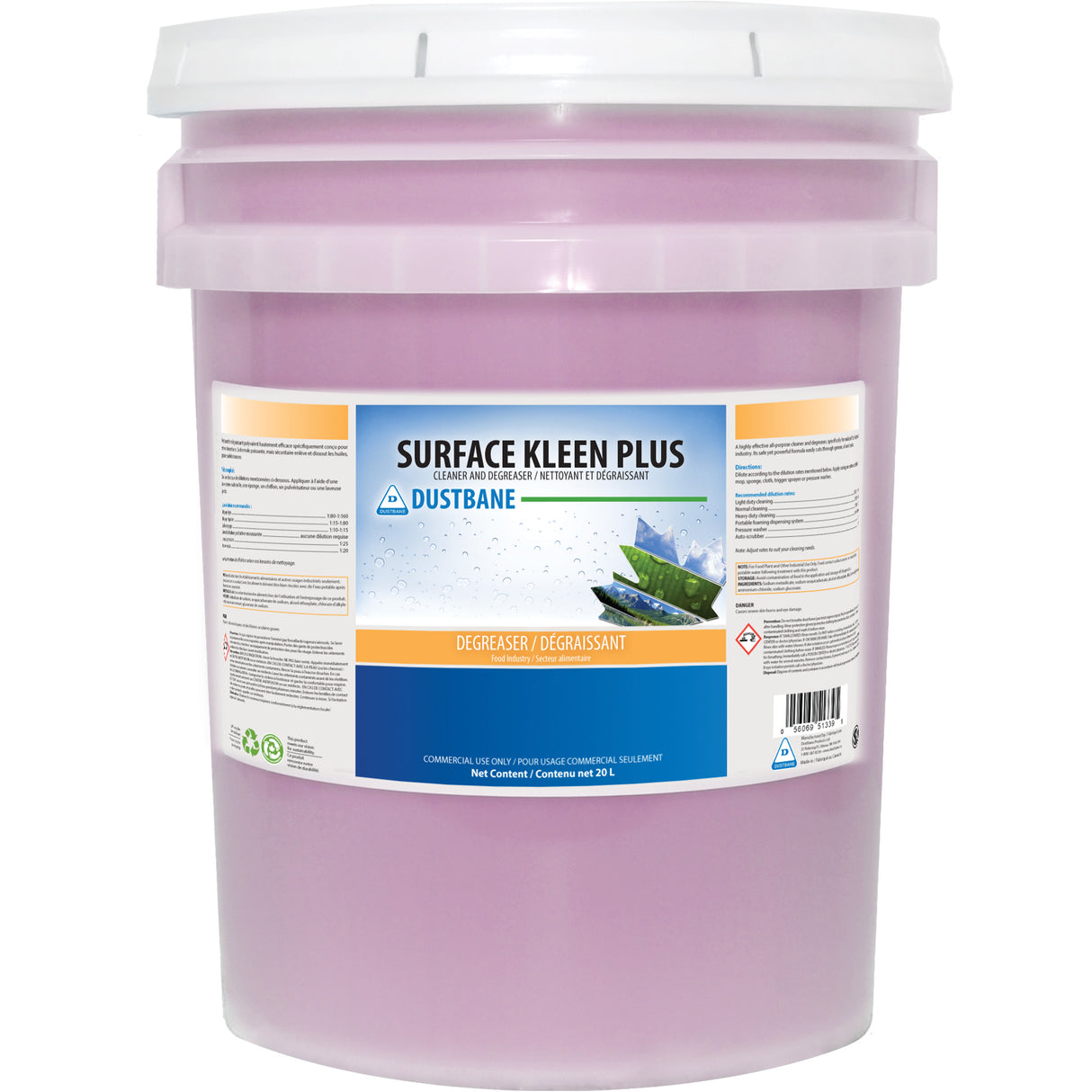 Surface Kleen Plus Cleaner & Degreaser, 20 L, Pail