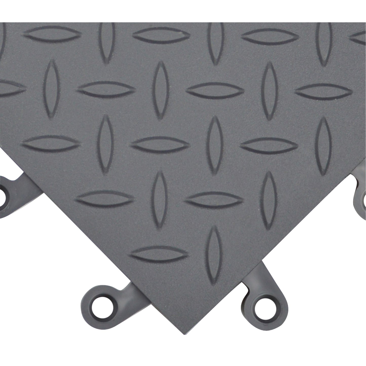 Wearwell ErgoDeck® Ergonomic Flooring System No. 590, PVC, 1-1/2' W x 1-1/2' L, 7/8" Thick, Charcoal