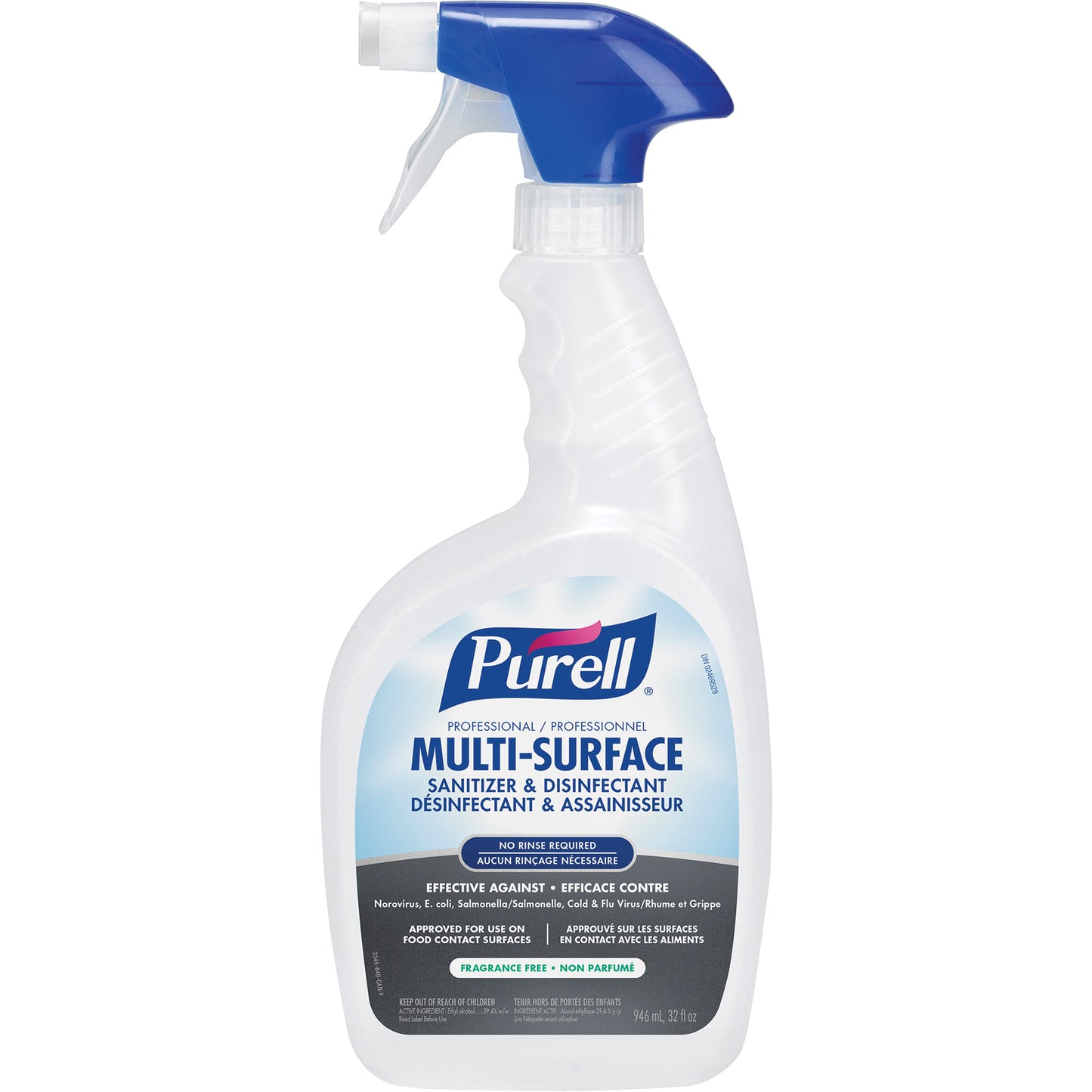 Professional Multi-Surface Sanitizer & Disinfectant, 946 ml, Trigger Bottle
