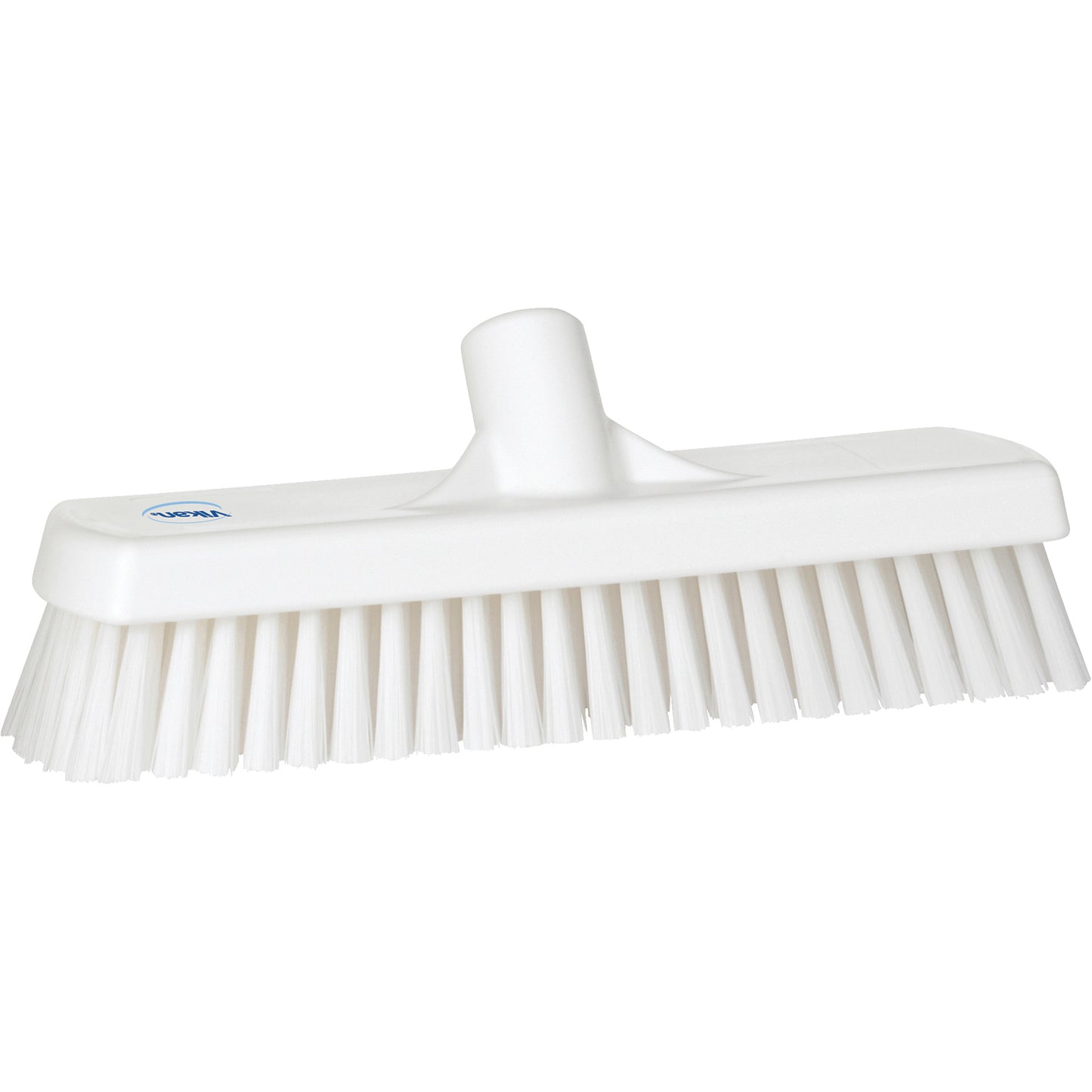 Deck & Wall Scrub Brush, Stiff Bristles, 12", Polyester, White