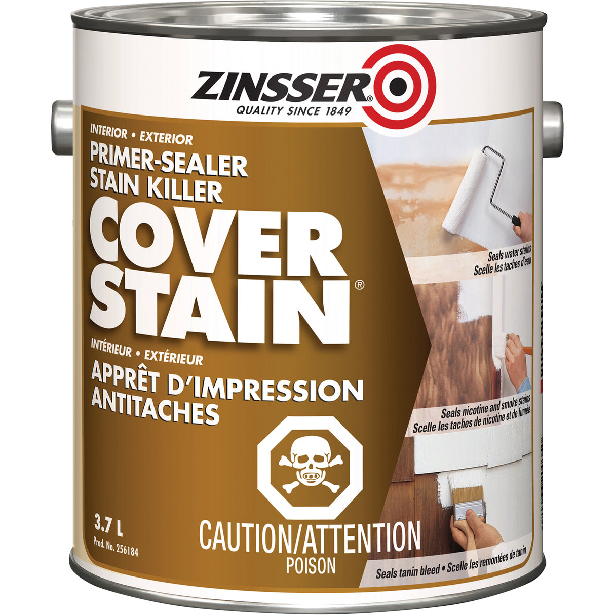 Cover Stain® Oil-Base Primer Sealer, 3.7 L, Gallon, White