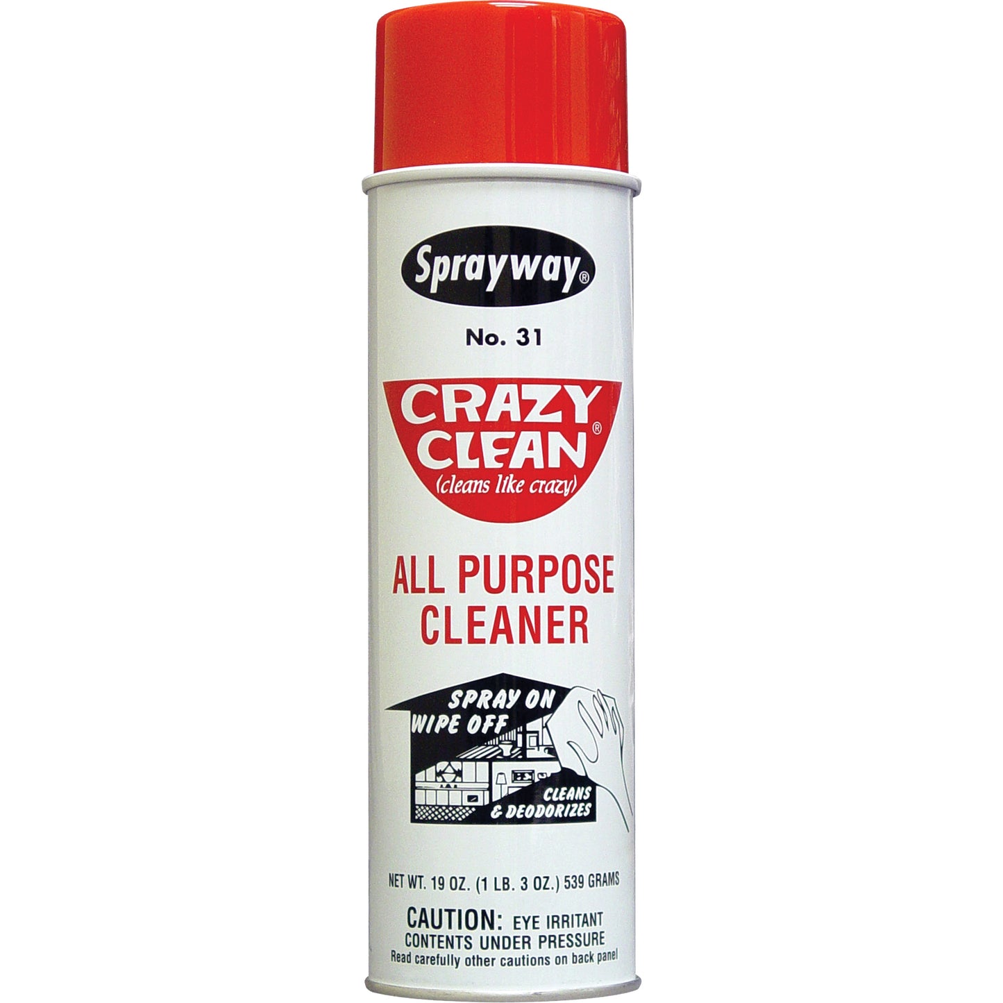 Crazy Clean® All Purpose Cleaner, 20 oz., Aerosol Can
