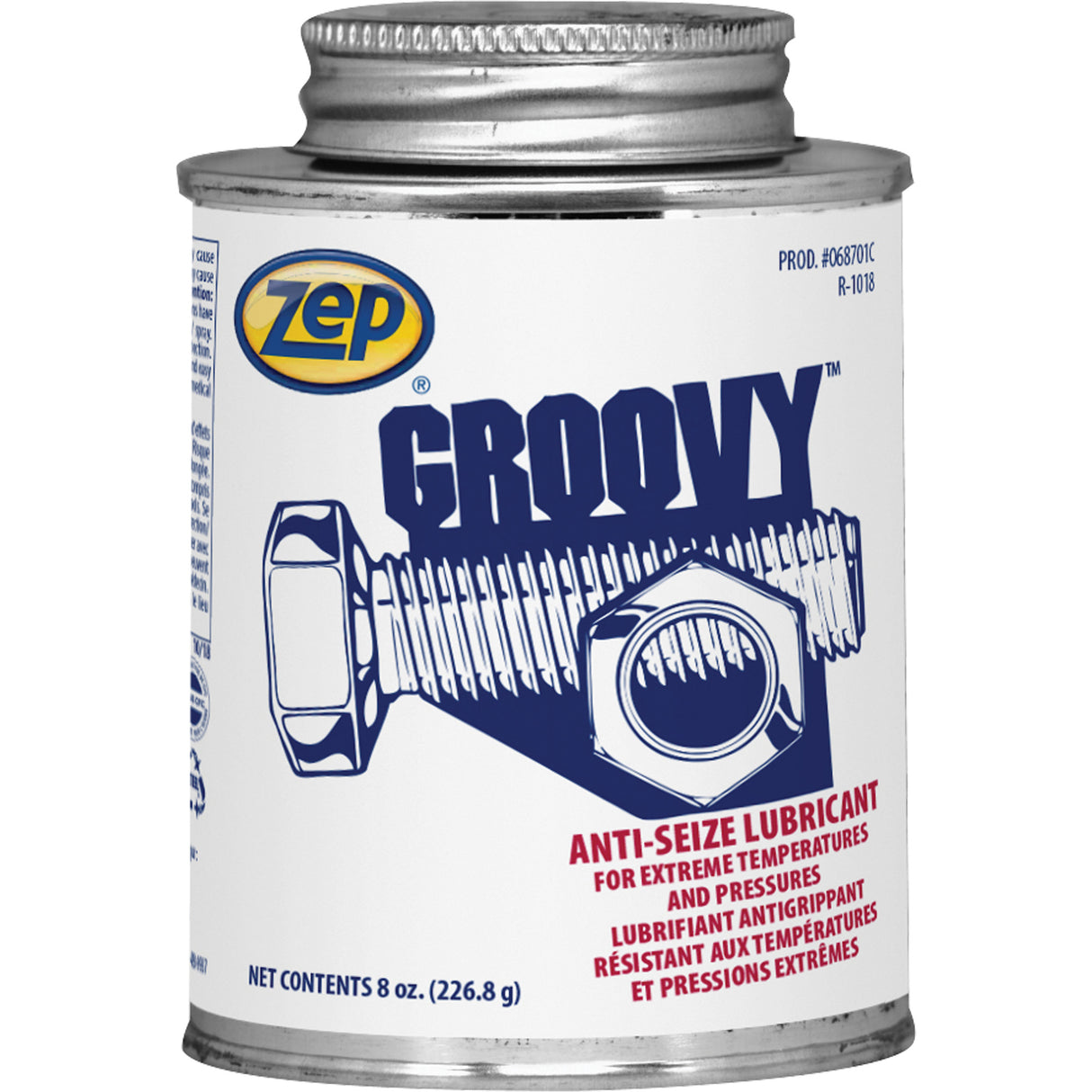 Groovy Lubricant & Anti-Seize, 8 oz., Brush Top Can, 2100°F (1100°C) Max. Temp