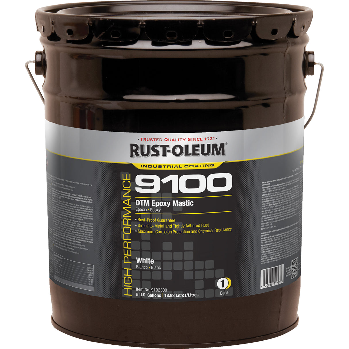 9100 System DTM Epoxy Mastic Base, White, 5 gal., Pail
