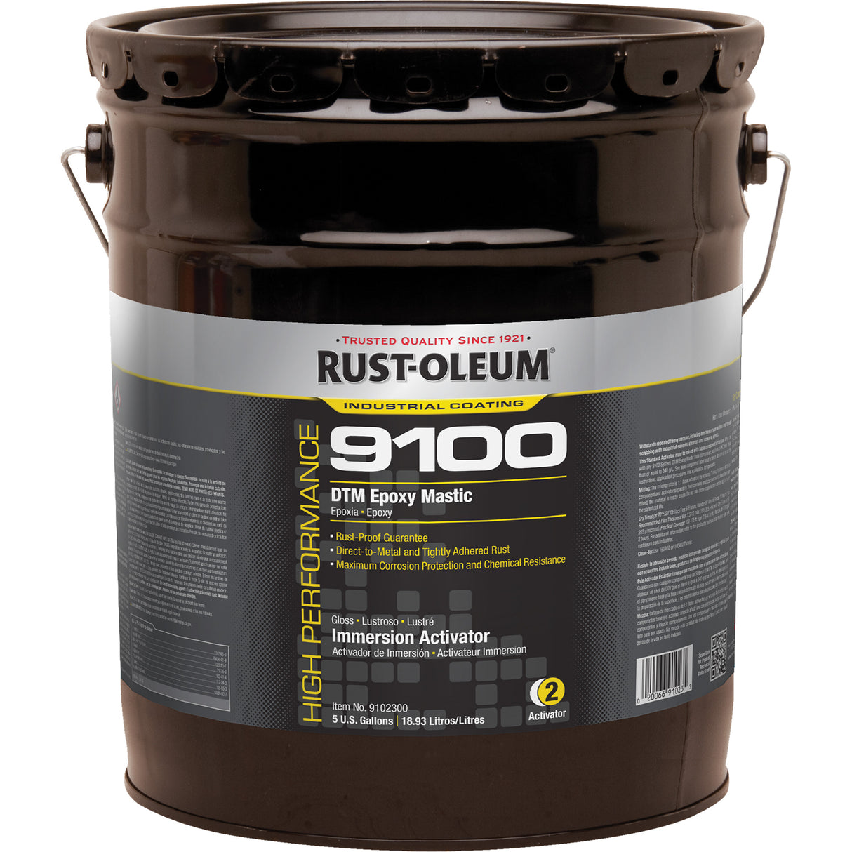 9100 System DTM Epoxy Mastic Immersion Activator, 5 gal., Pail