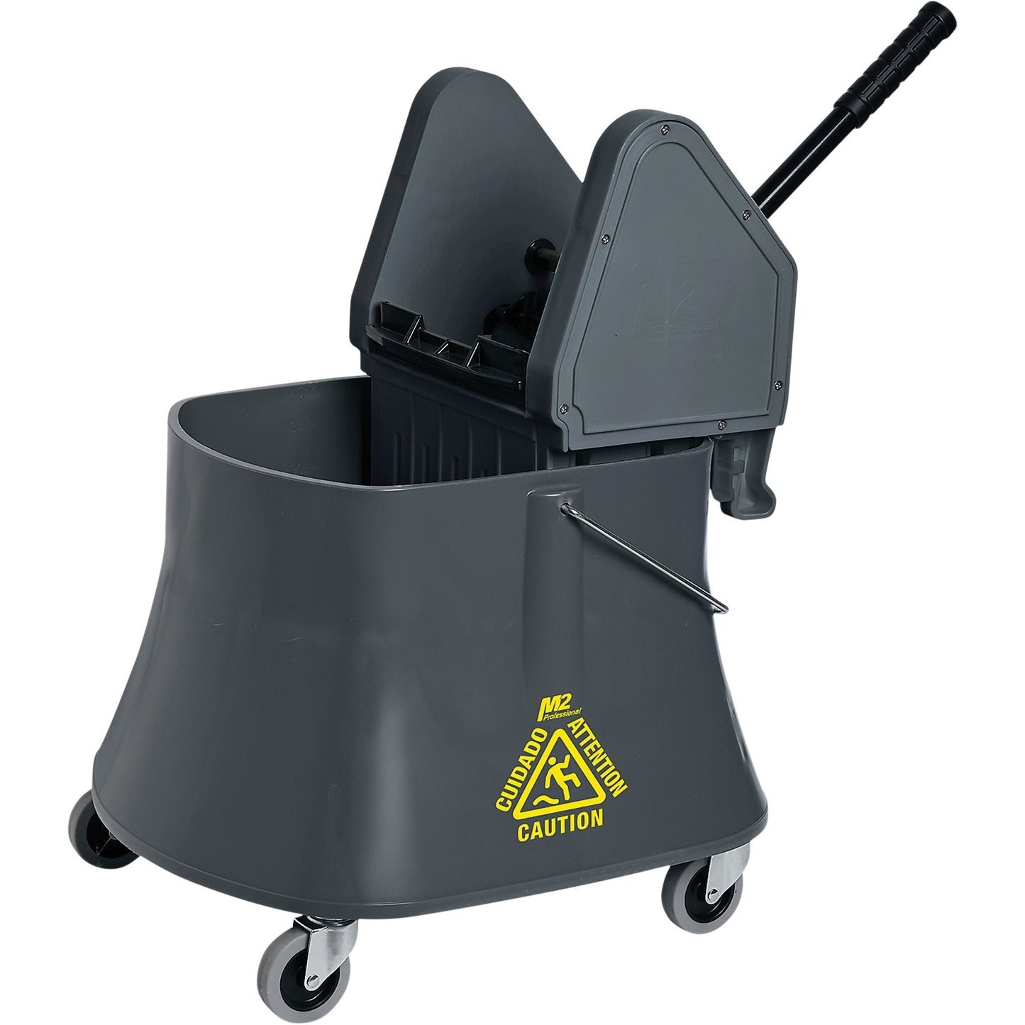 Champ™ Bucket & Wringer Combo, Down Press, 10 US Gal.(40 Quart), Grey