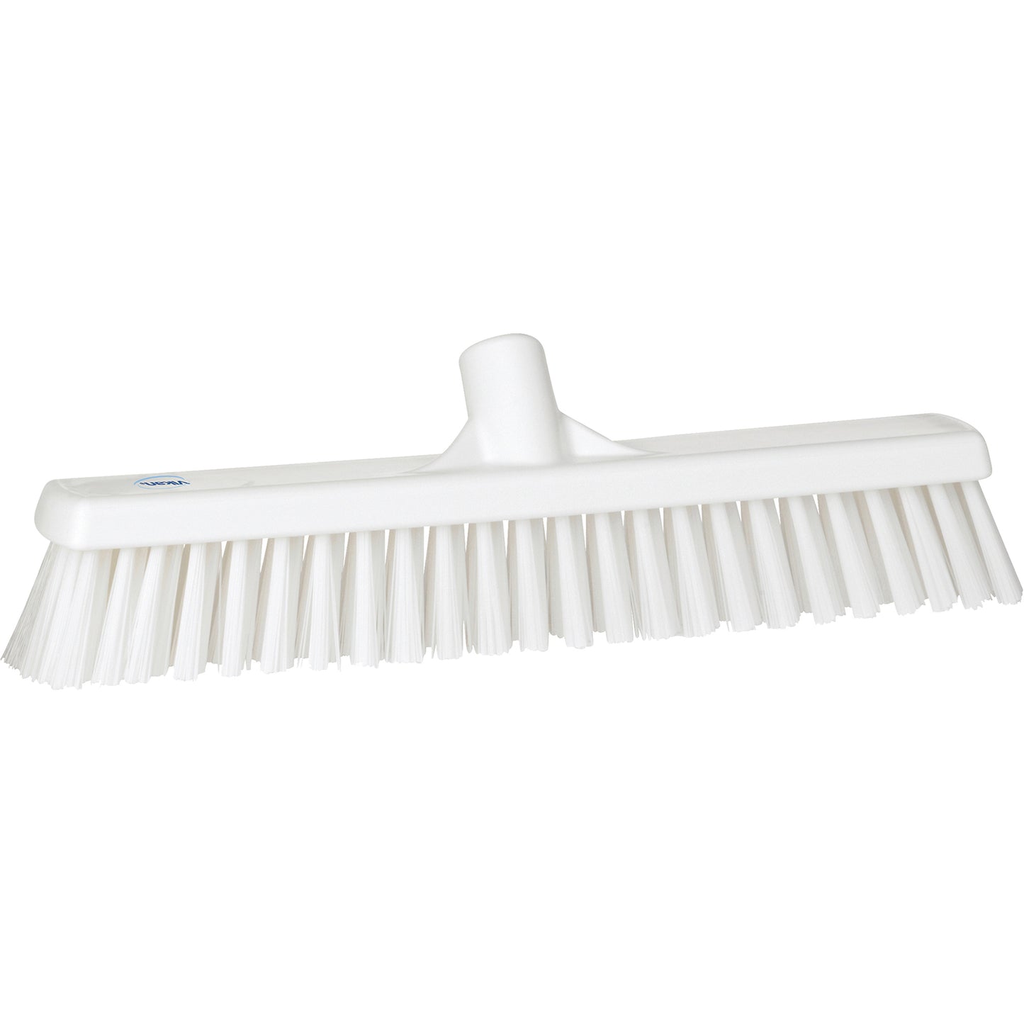 Combo Bristle Push Broom Head, Coarse/Fine Bristles, 16-1/2", Polyester, White