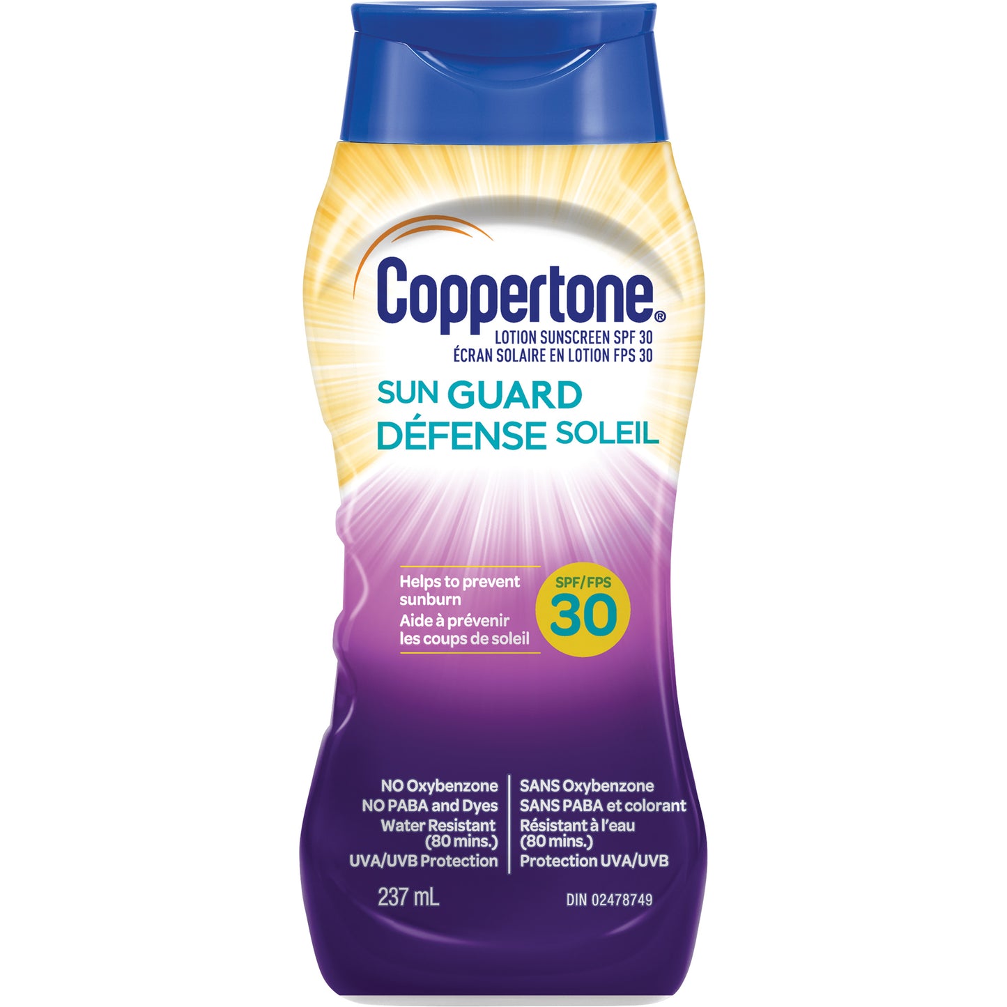 Coppertone Water Resistant Sunscreen, SPF 30, Lotion