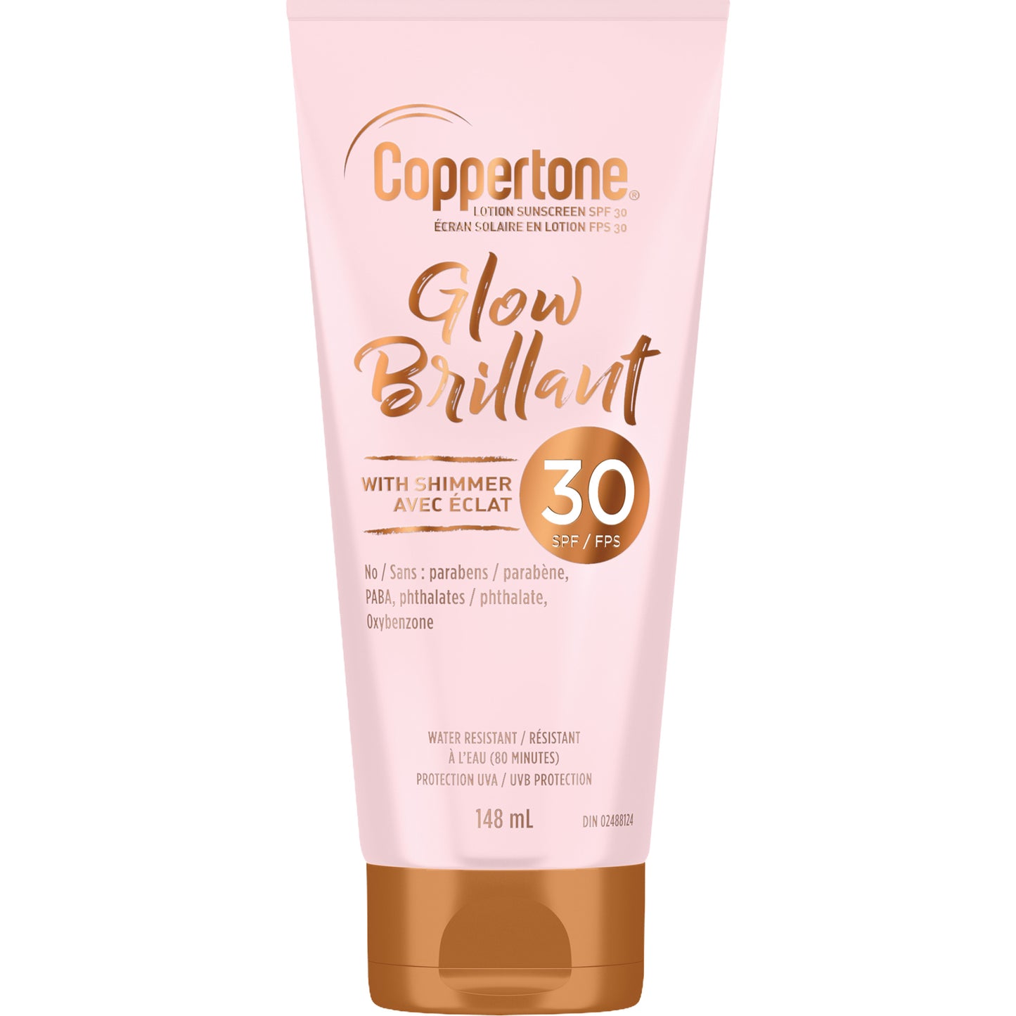 Coppertone Glow Sunscreen with Shimmer, SPF 30, Lotion