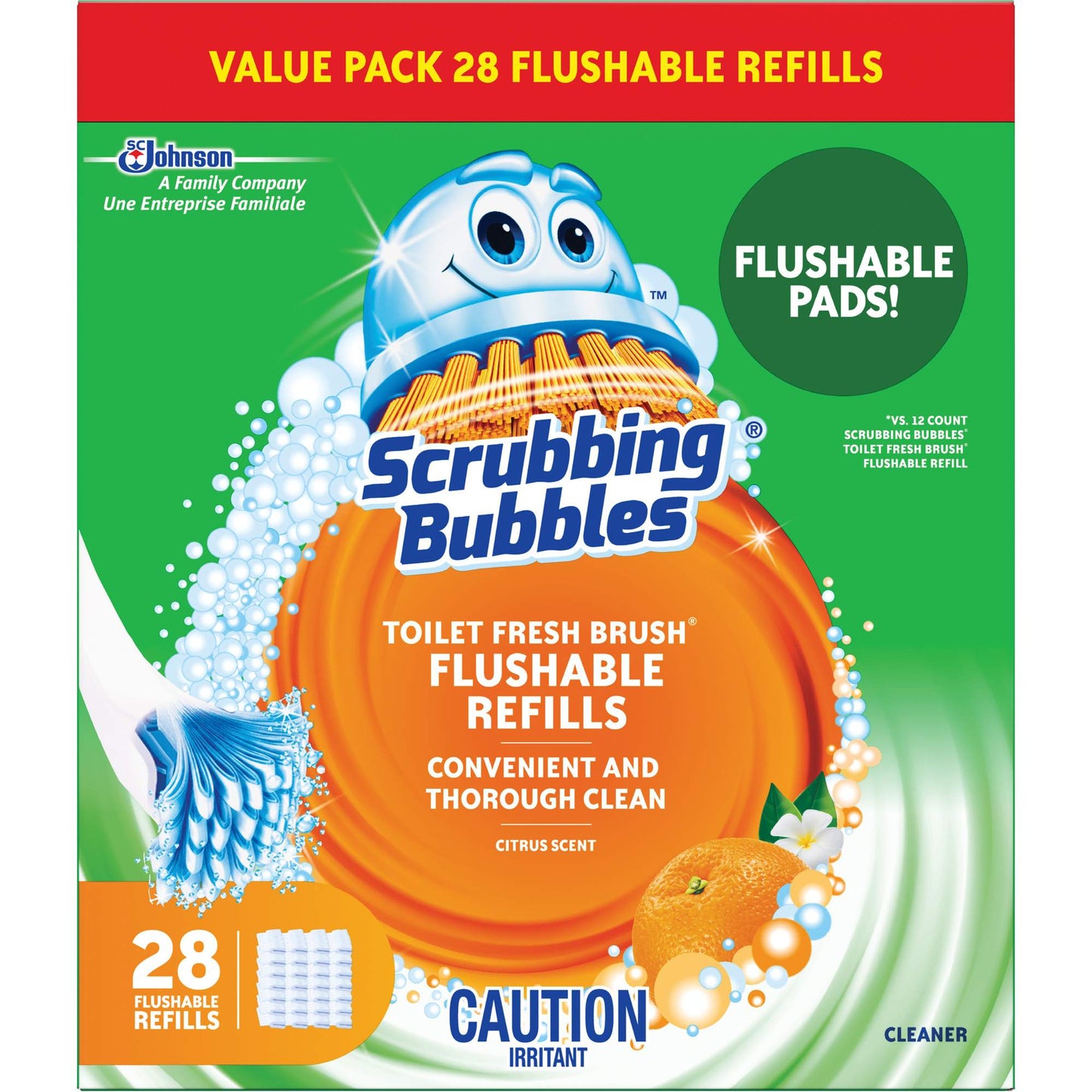 Scrubbing Bubbles® Fresh Brush® Toilet Brush Refills, Refill