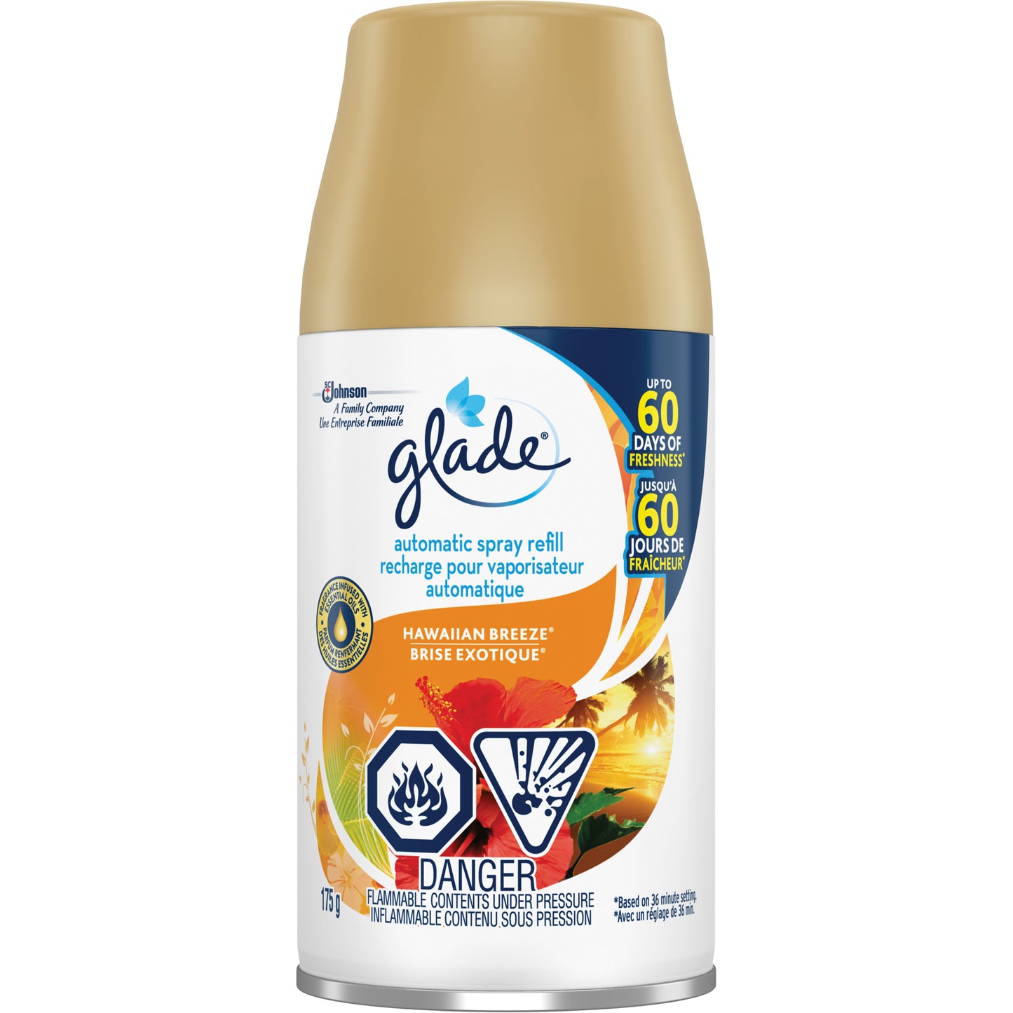 Glade® Automatic Spray Air Freshener Refill, Hawaiian Breeze®, Cartridge