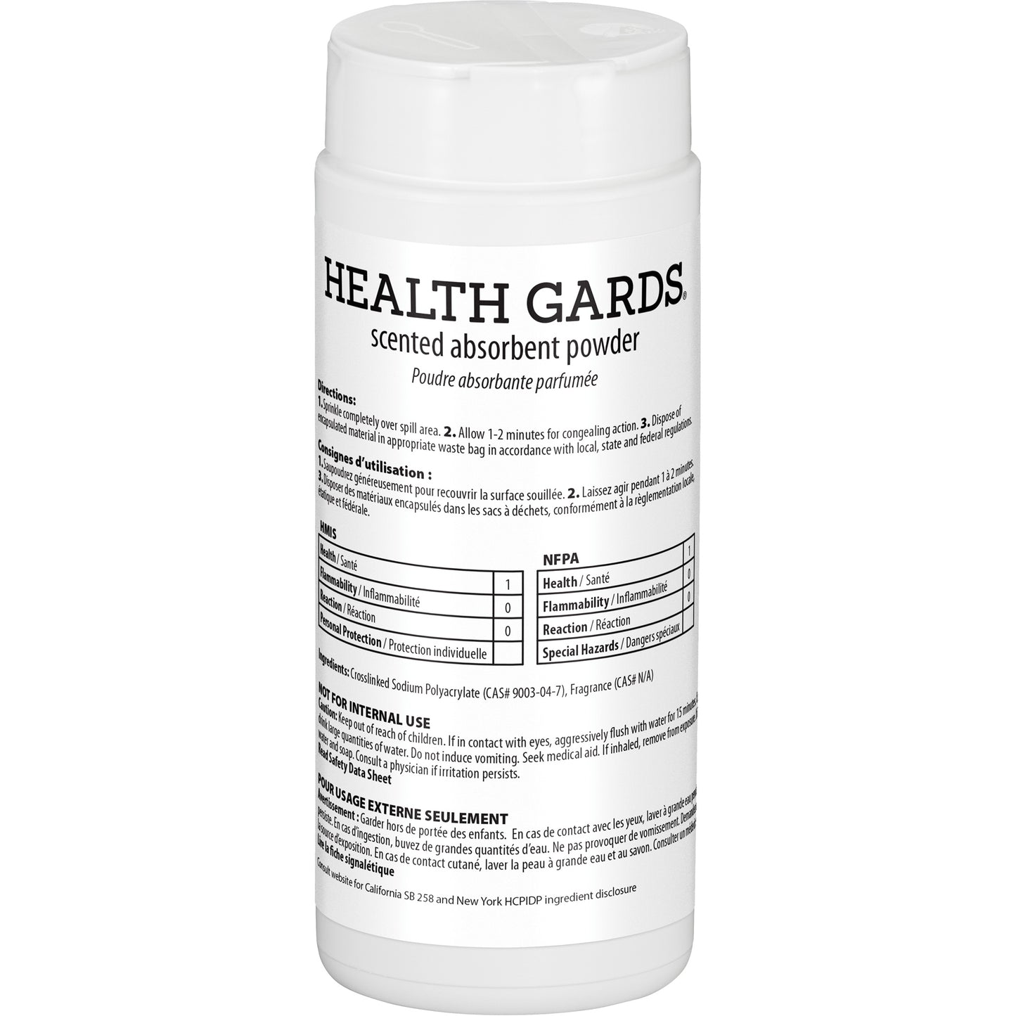 Health Gards® Scented Absorbent Powder, 16 oz., Can