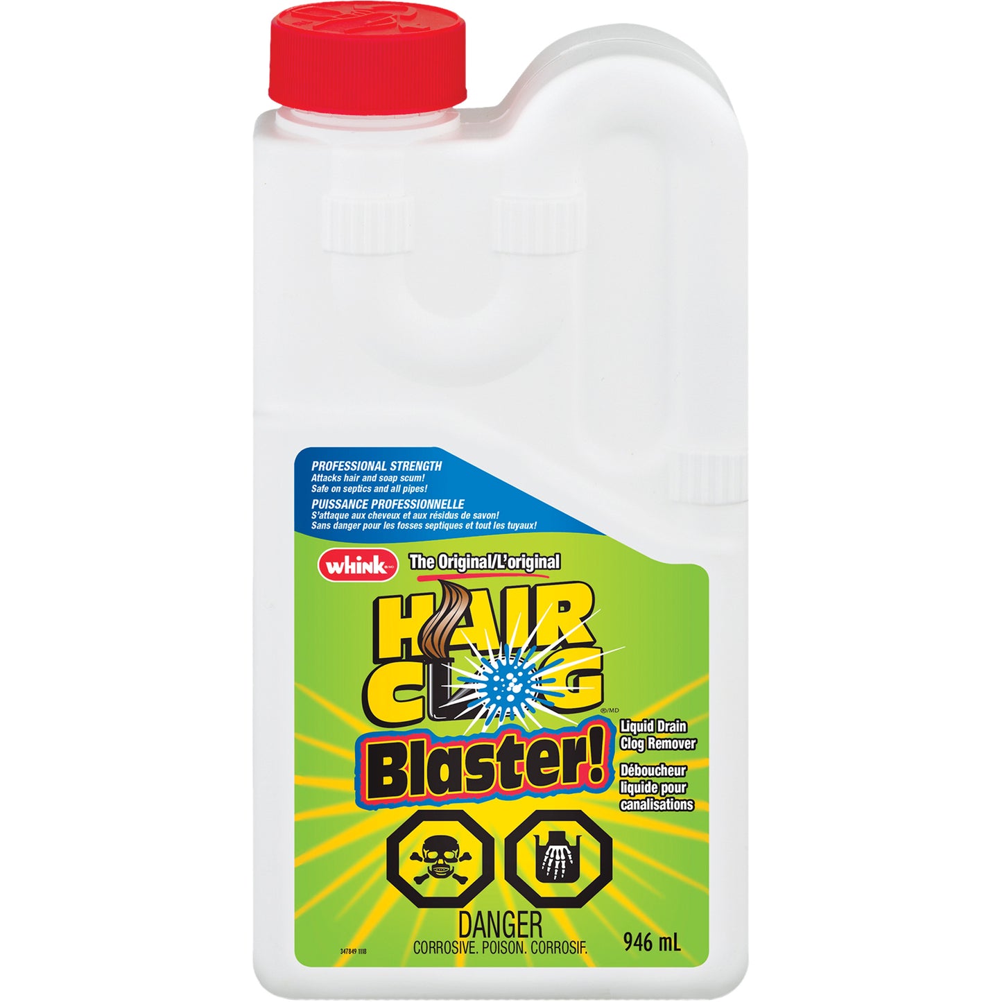 Whink® Hair Clog Blaster!® Drain Opener
