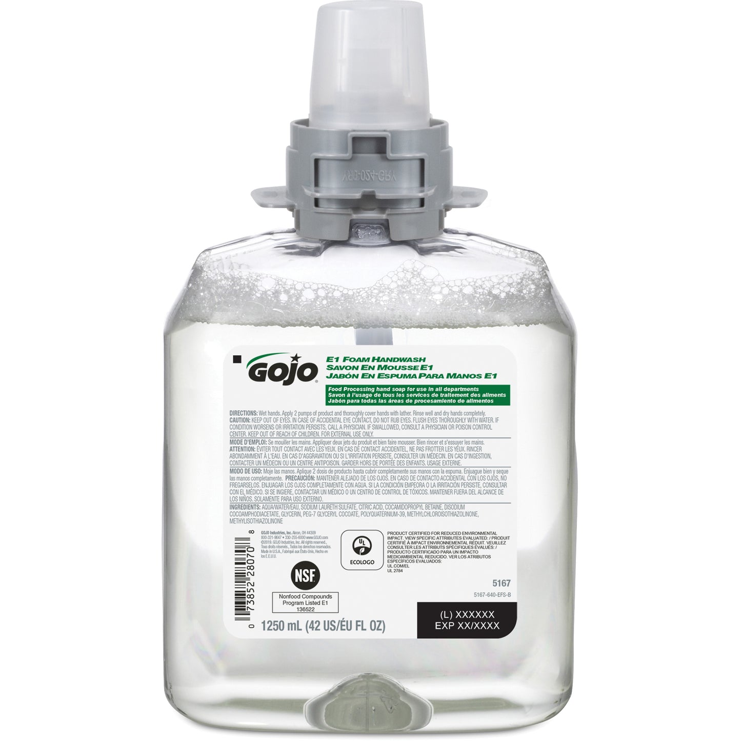 FMX-12™ E1 Hand Soap, Foam, 1250 ml, Unscented