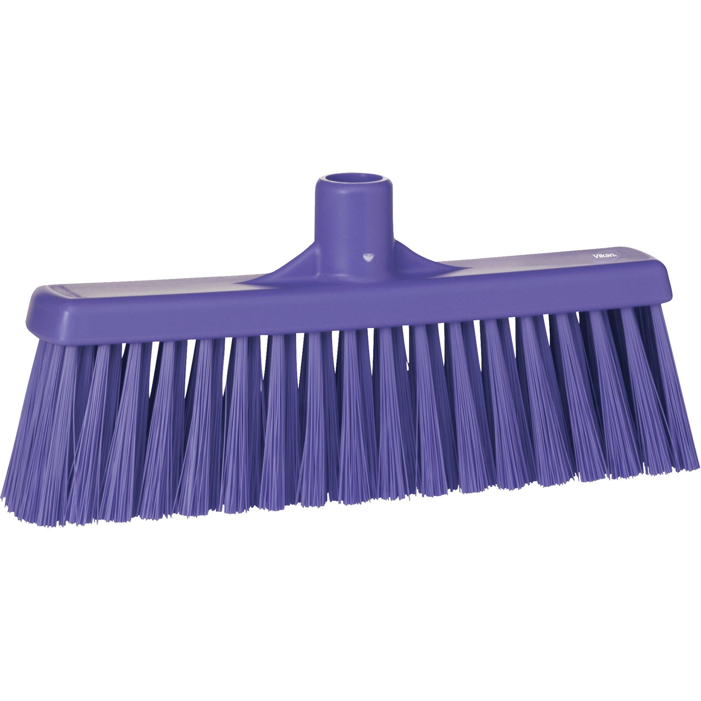 Upright Broom Head, Medium Bristles, 12", Polyester, Purple