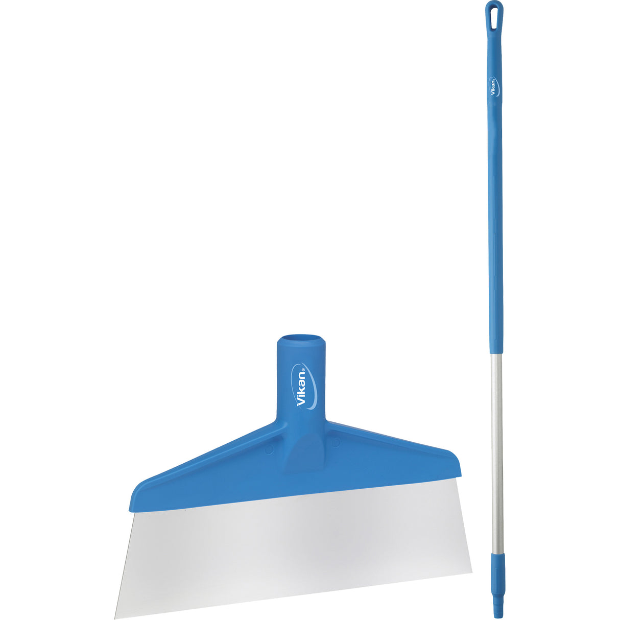 Floor Scraper with Handle, Blue, 9-3/5" W x 55-9/10" L