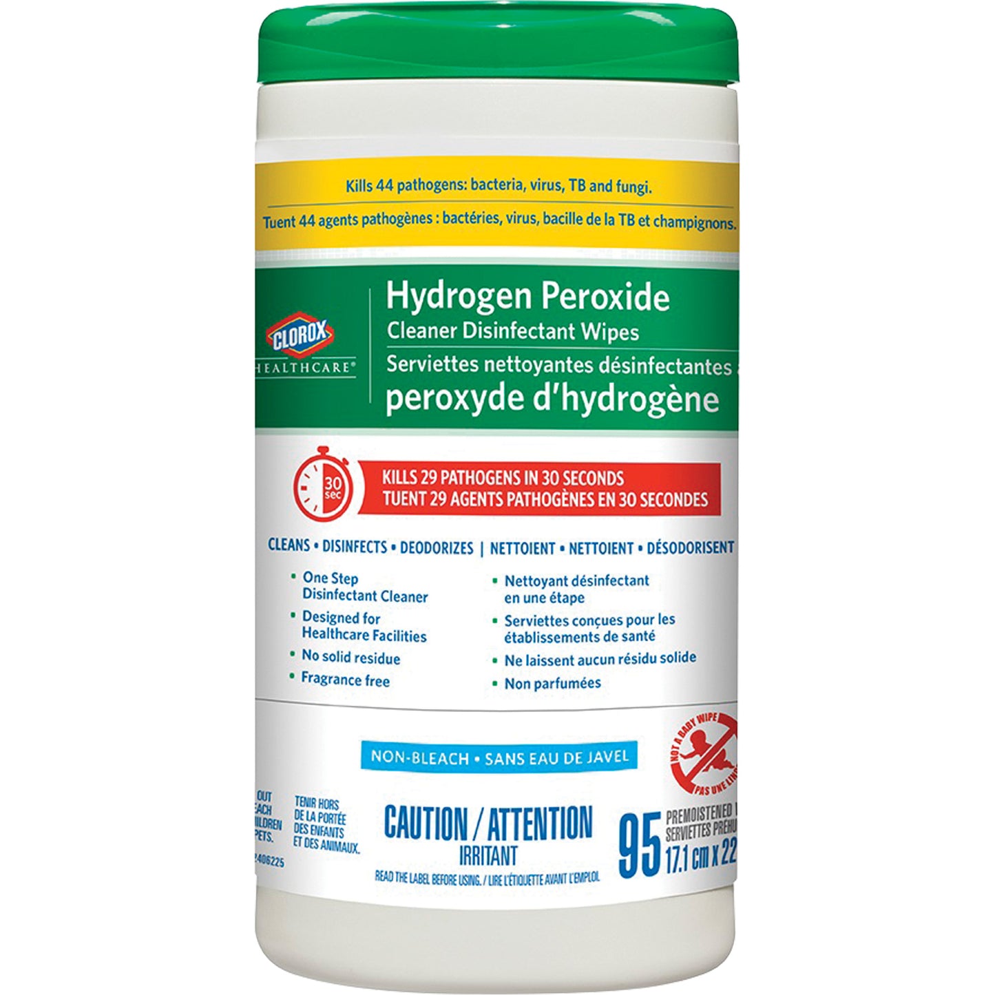 Healthcare® Hydrogen Peroxide Cleaner Disinfecting Wipes, 95 Count