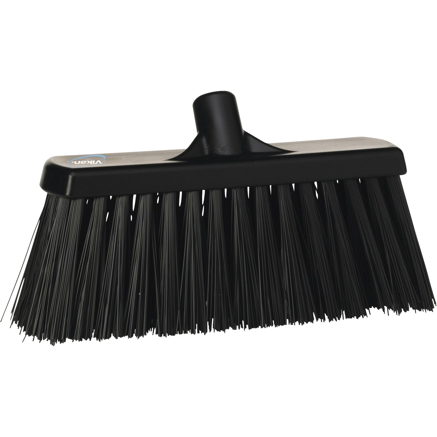 Heavy-Duty Push Broom, Stiff Bristles, 13", Polyester, Black