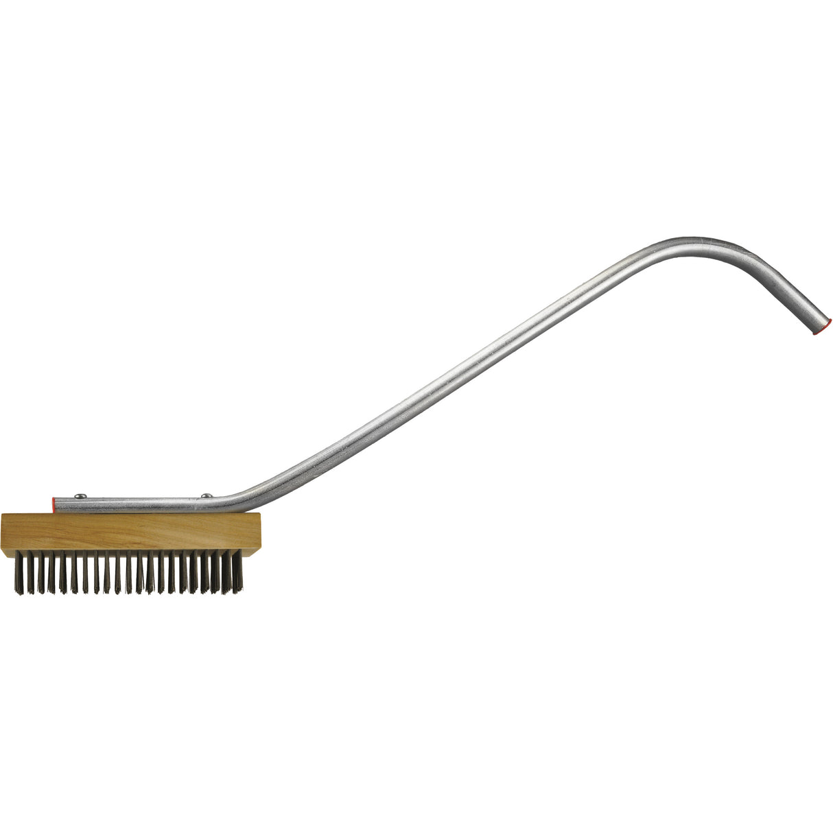 Curved Handle Broiler Brush, Flat Steel Wire, 24" Long