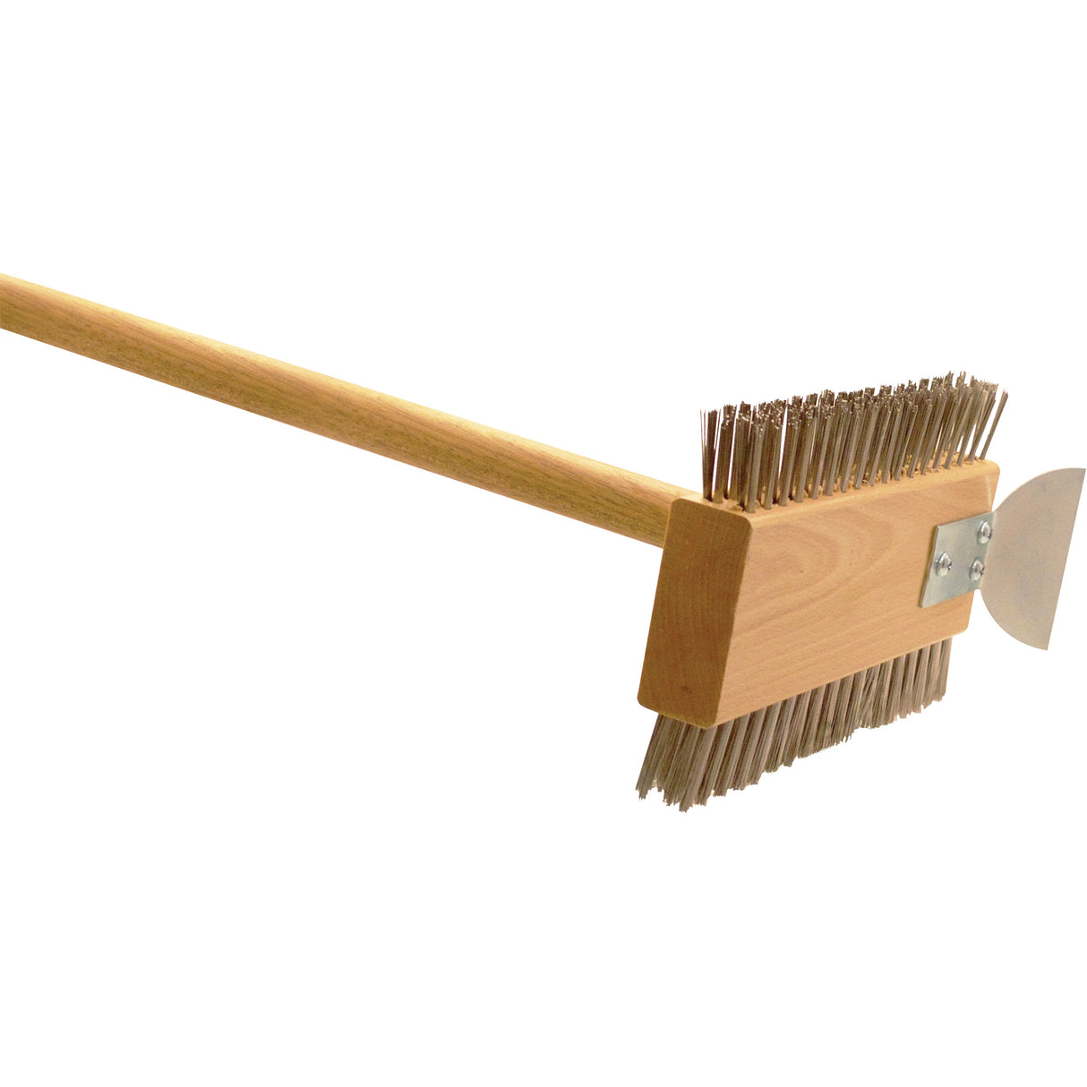 Double-Sided Commercial Grill Brush, Stainless Steel, 30" Long