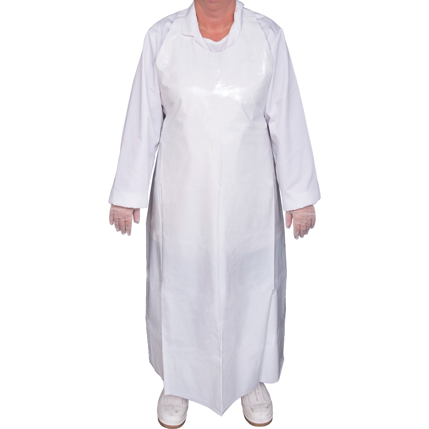 Vikan Top Dog 6 Mil. Apron, Polyurethane, 50" L x White