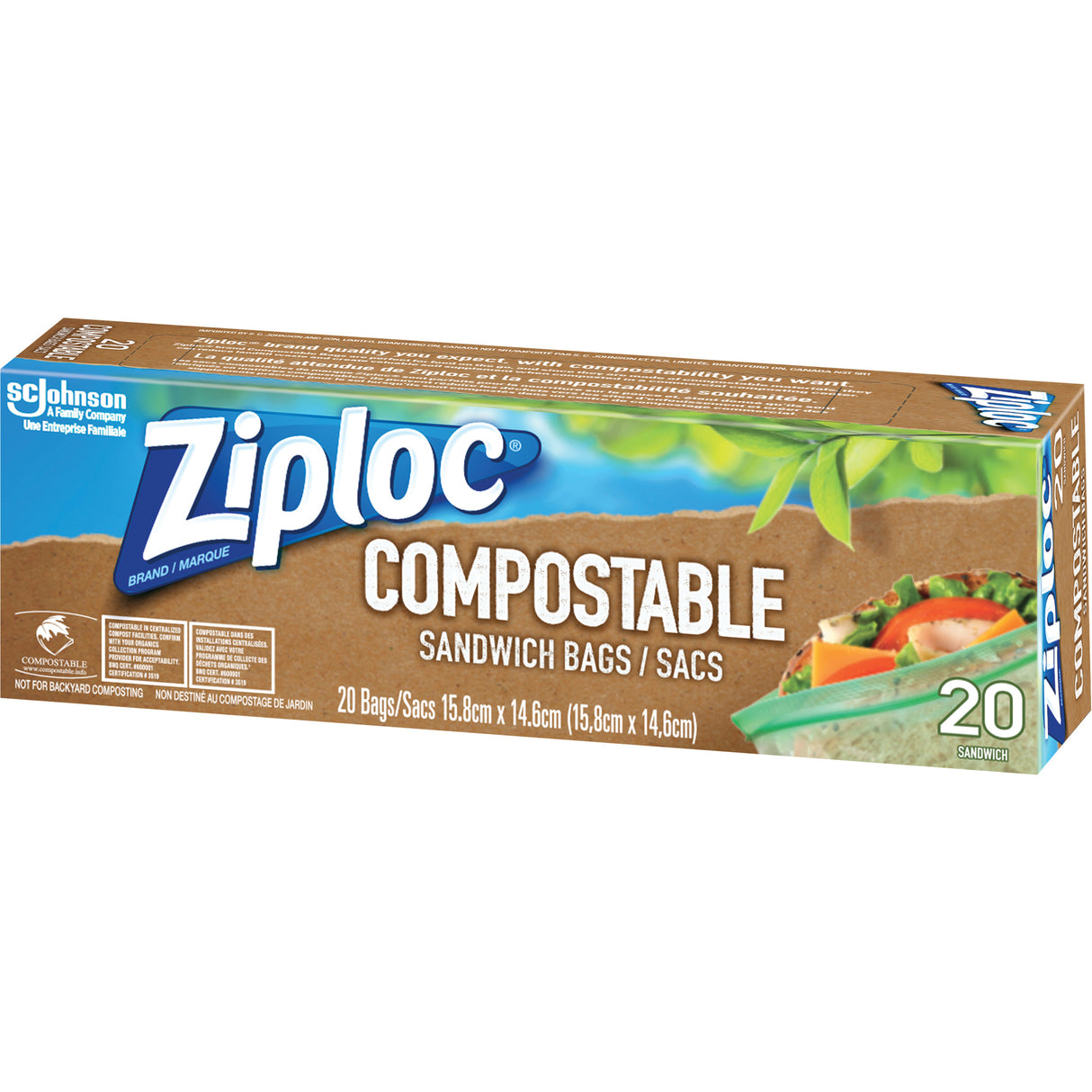 Ziploc® Compostable Sandwich Bags