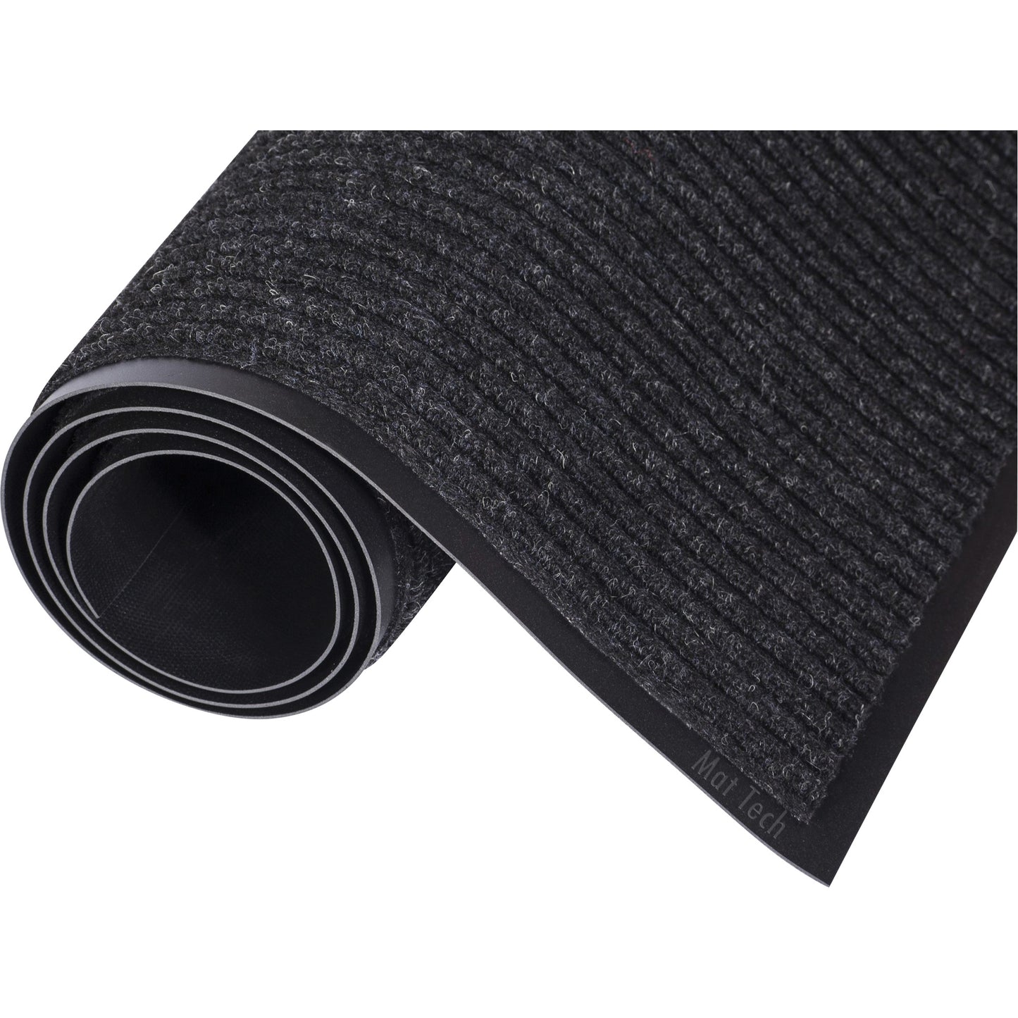 Mat Tech Prorib Entrance Matting, Wiper/Scraper, 3' x 10' x 5/16", Charcoal