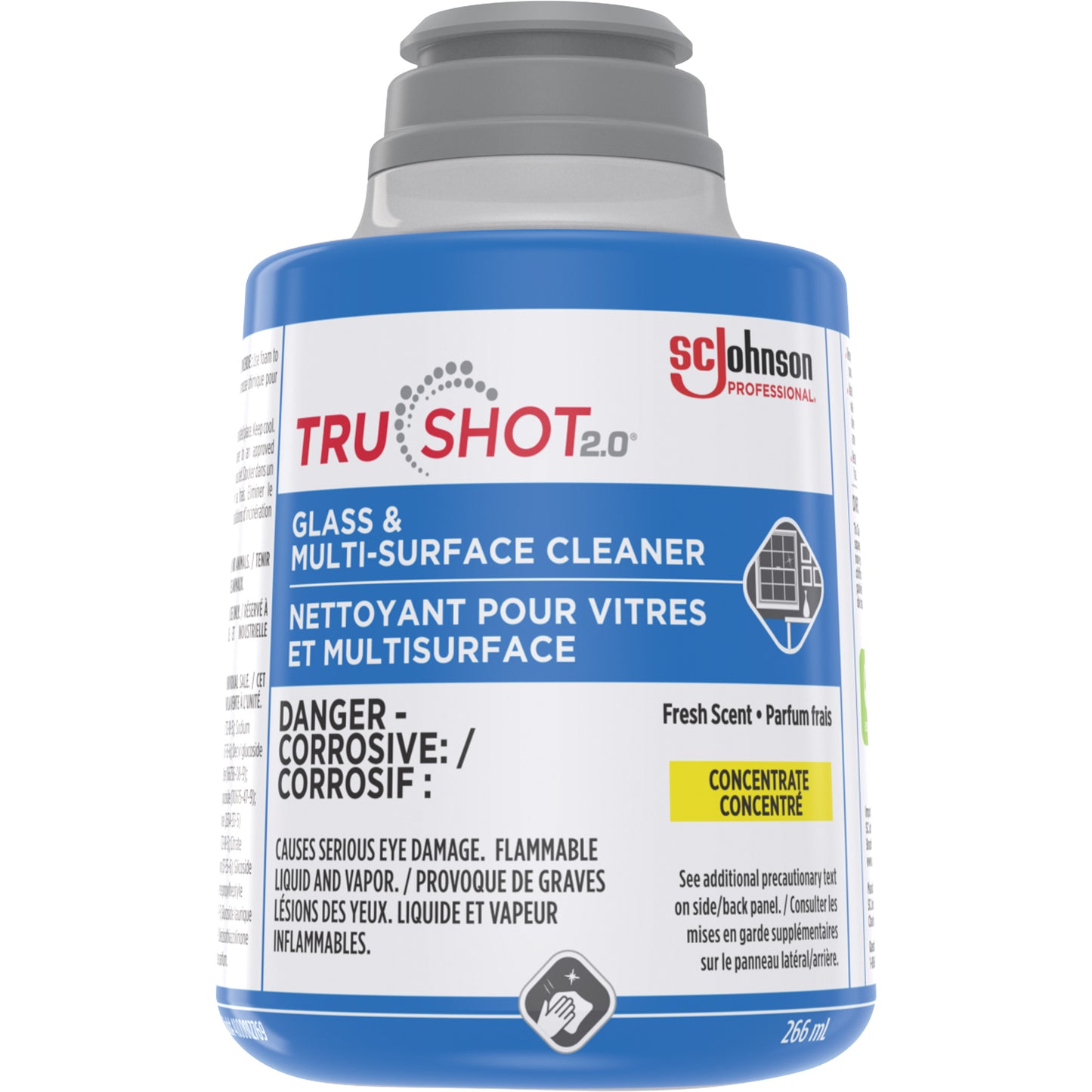 TruShot 2.0™ Glass & Multi-Surface Cleaner, 266 ml, Trigger Bottle