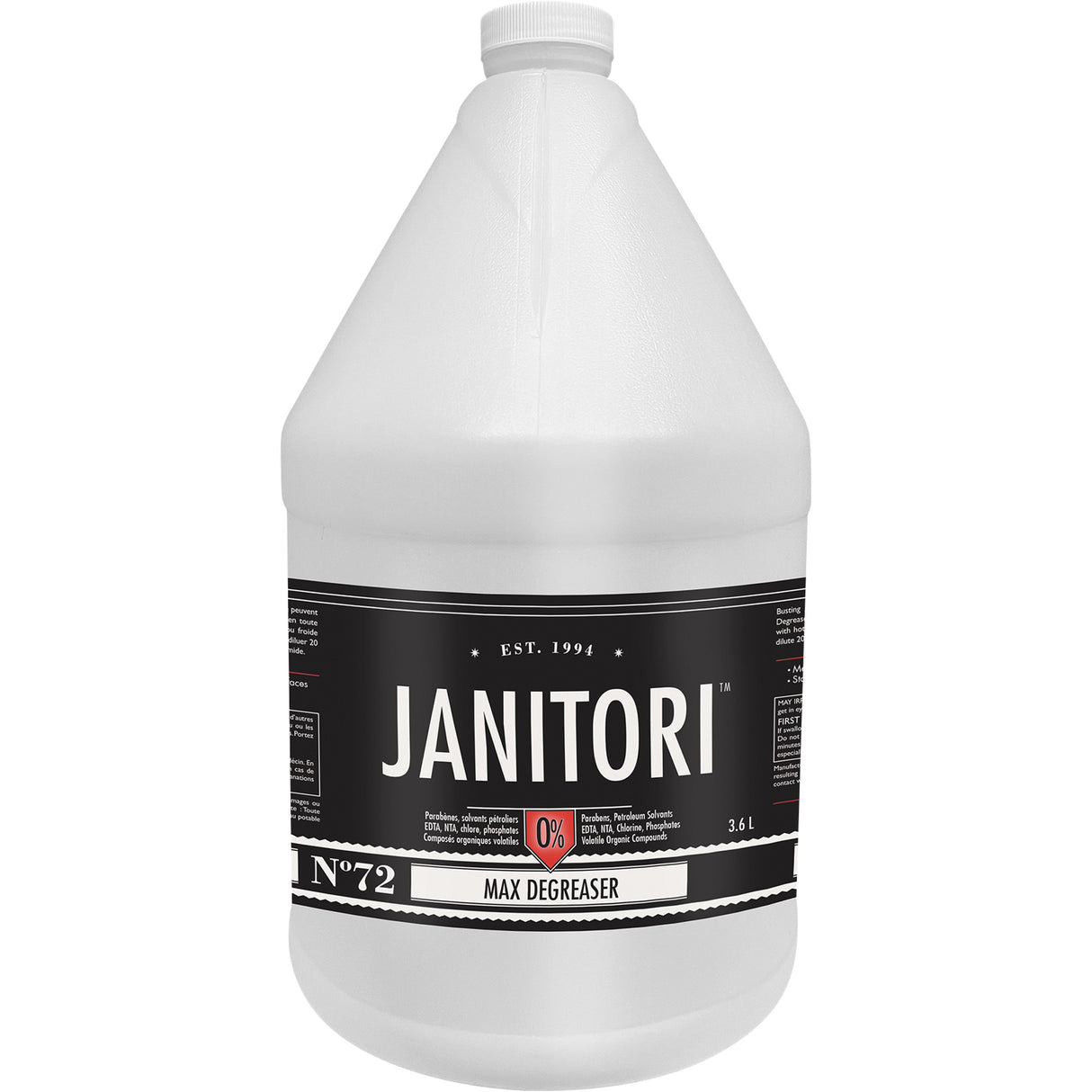 Janitori™ 72 Max Degreaser, 4 L, Jug