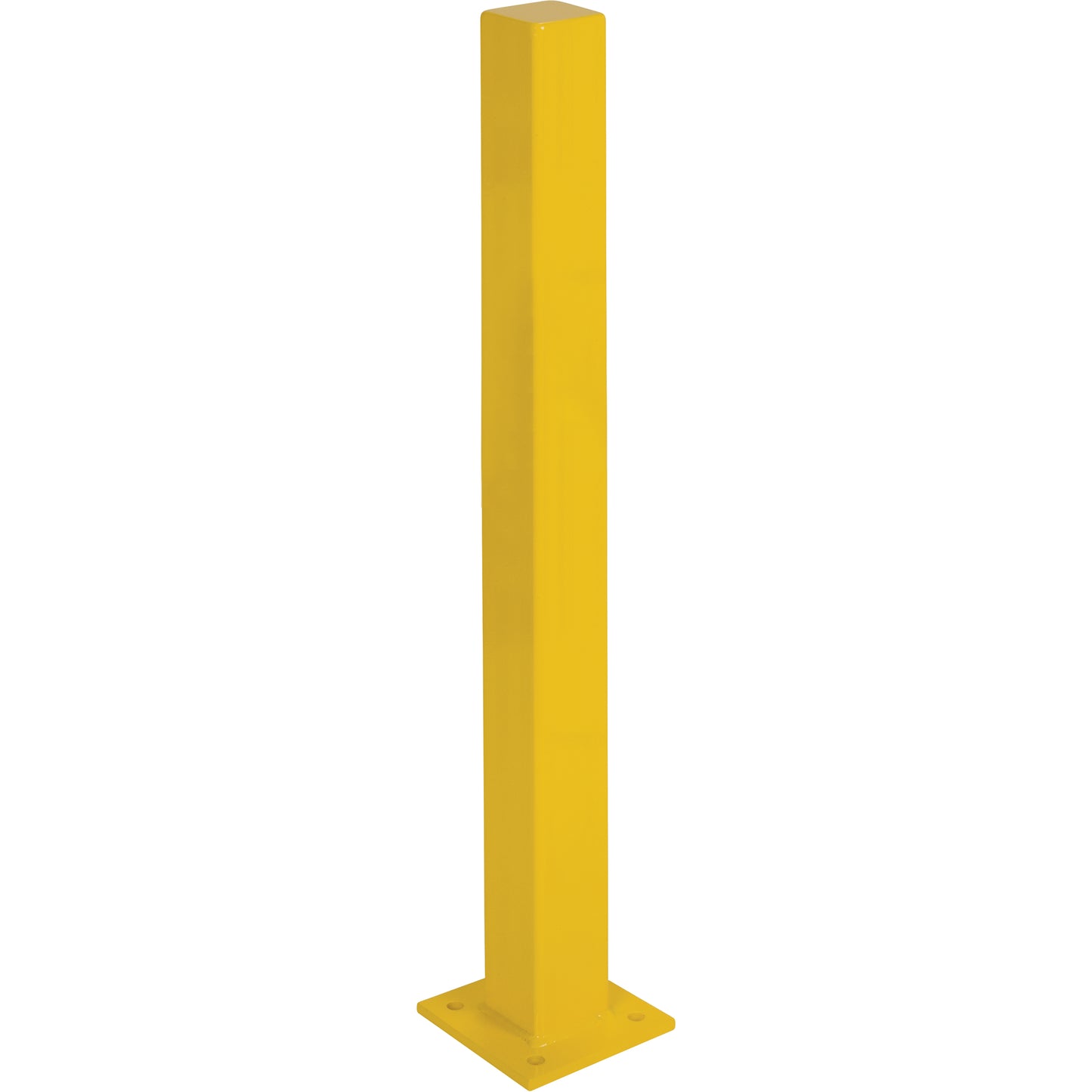 Heavy-Duty Bollards, Steel, 48" H x 4" W, Yellow