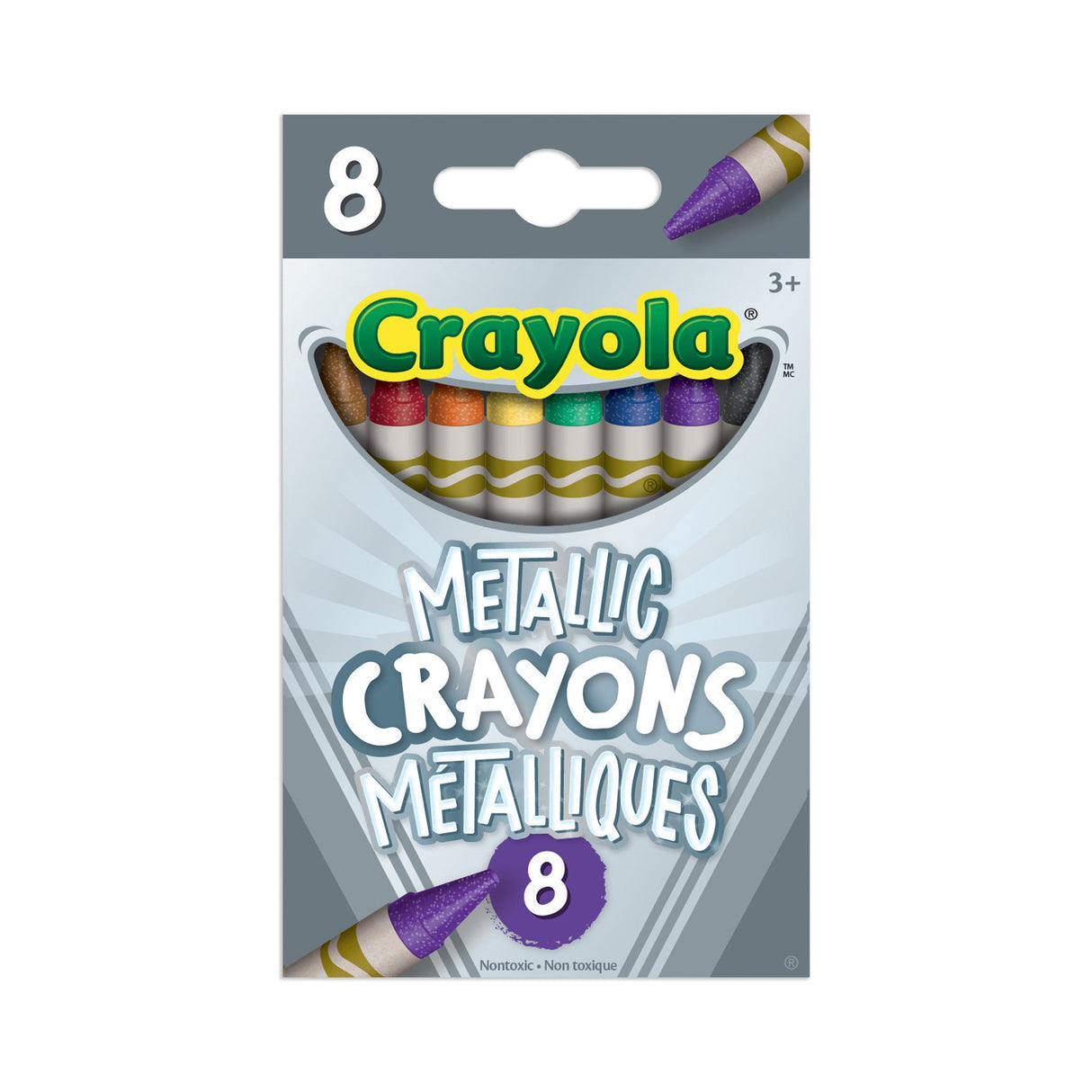 Crayola Metallic Crayons, 8 Count (Case of 48)
