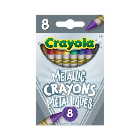Crayola Metallic Crayons, 8 Count (Case of 48)