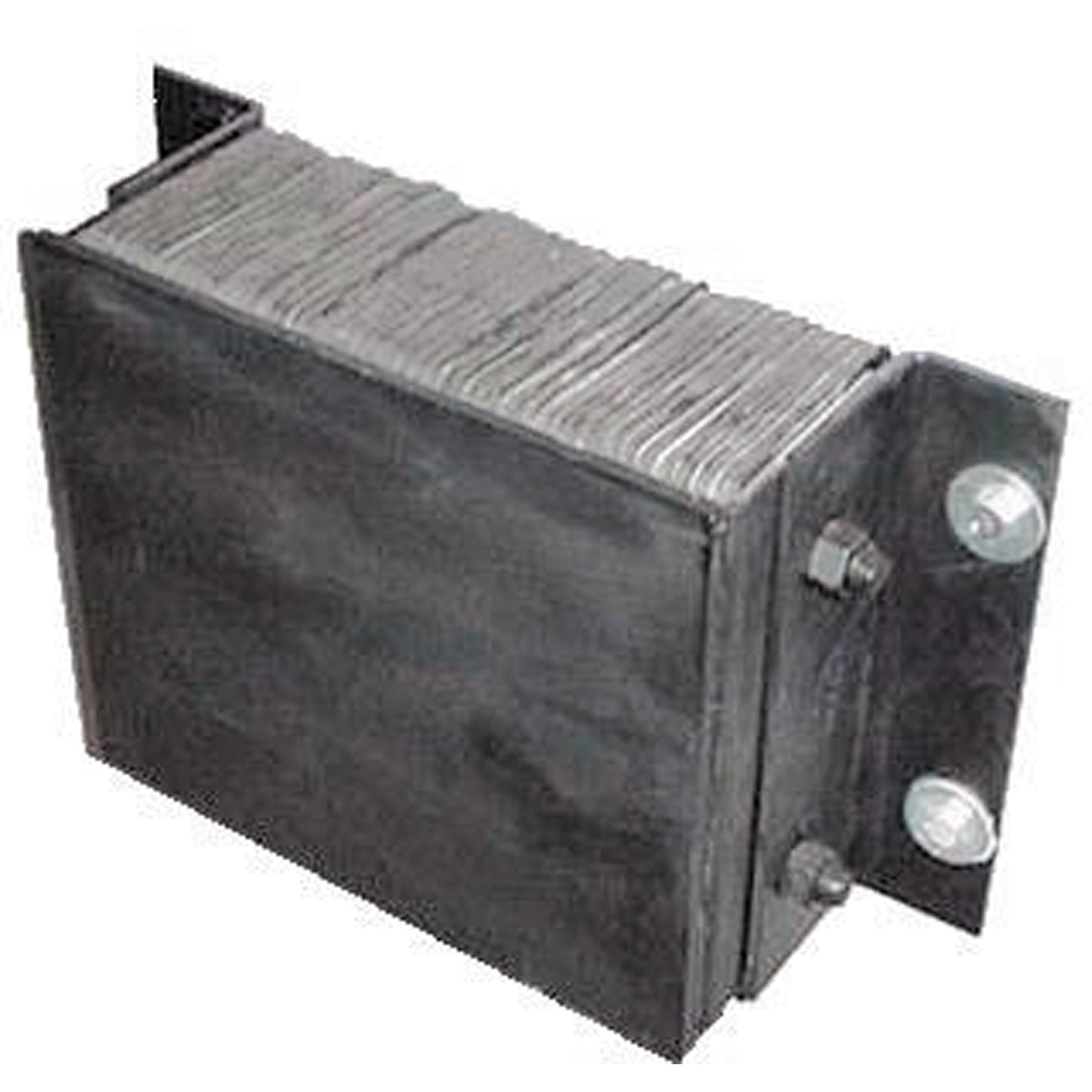 Laminated Dock Bumpers, Horizontal, Rubber/Steel, 18" W x 4" D x 12" H