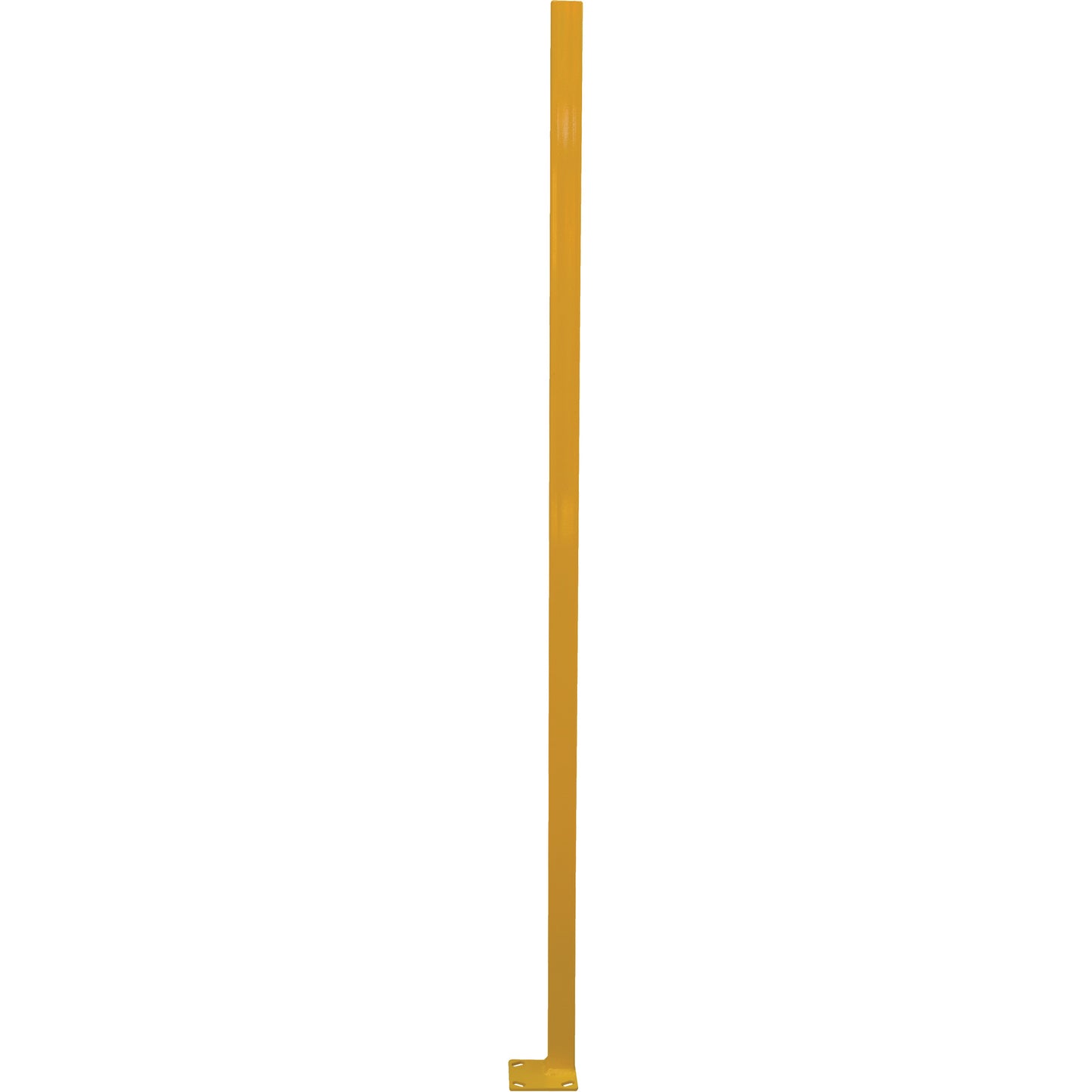 Adjustable Perimeter Guard Corner Post, 4" W x 72" H, Yellow