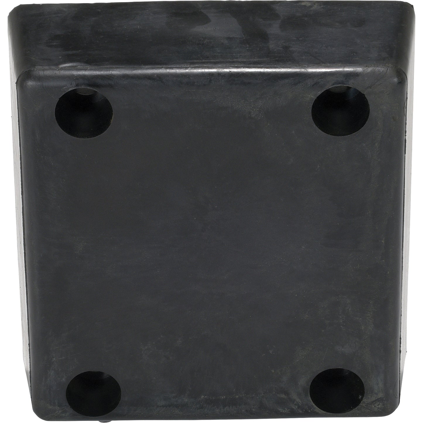 Molded Dock Bumper, Reinforced Rubber, 12" W x 4" D x 13" H