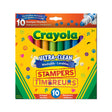 Crayola Ultra-Clean Washable Stamper Markers, 10 Count (Case of 12)