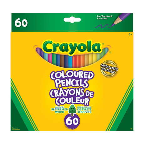 Crayola Coloured Pencils, 60 Count (Case of 12)