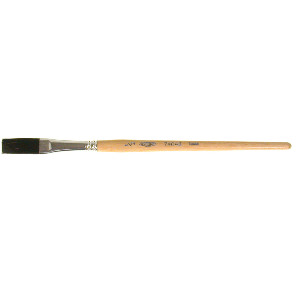 One Stroke Paint Brush, 1/2" Brush Width, Ox Hair, Wood Handle