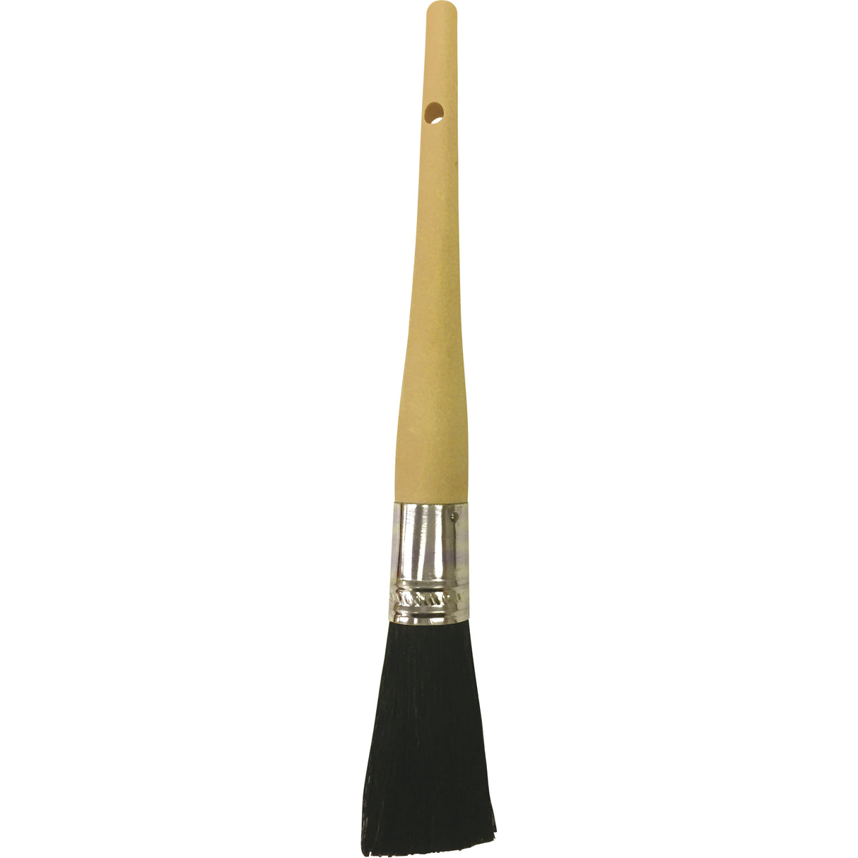 Oval Paint Brush, Bristle, Plastic Handle, 1-1/16" Width