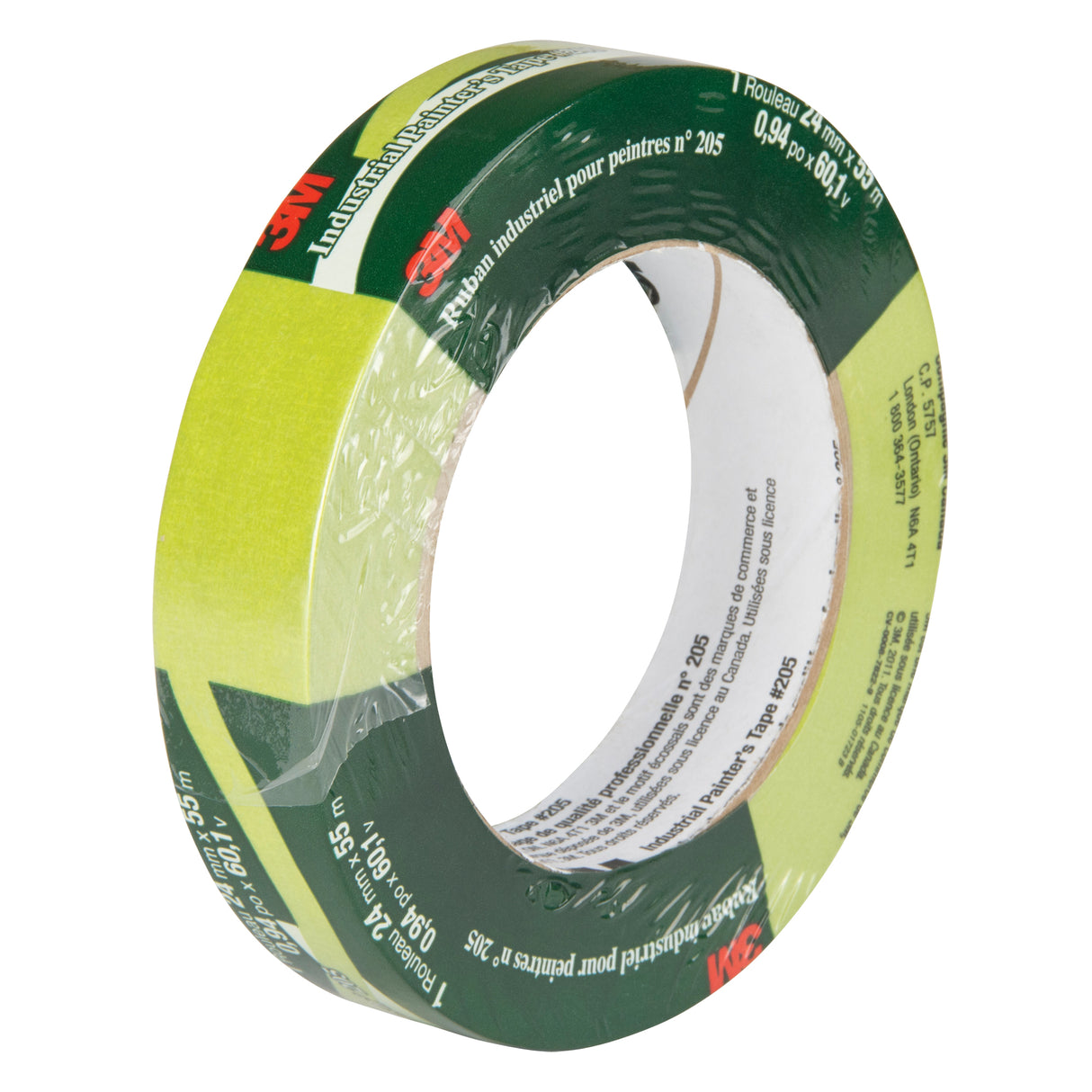 Painter's Masking Tape, 24 mm (1") x 55 m (180'), Green