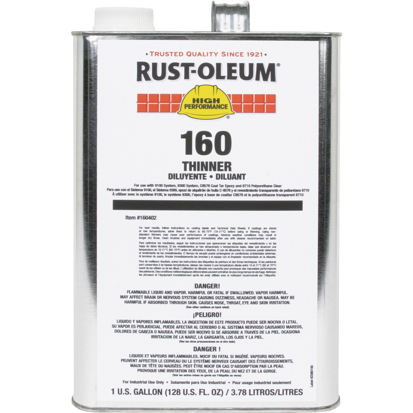 Paint Thinner, Gallon, 1 gal.